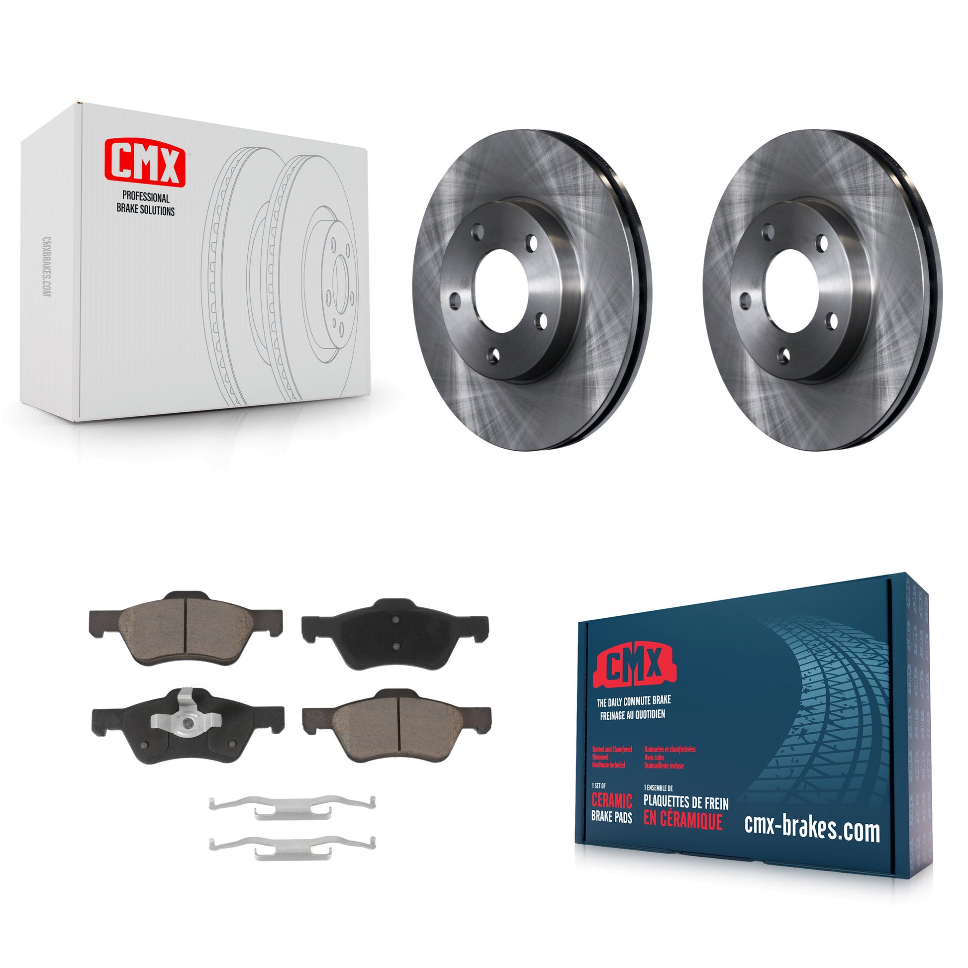 Disc Rotors and Ceramic Brake Pads Kit-K8C-104647