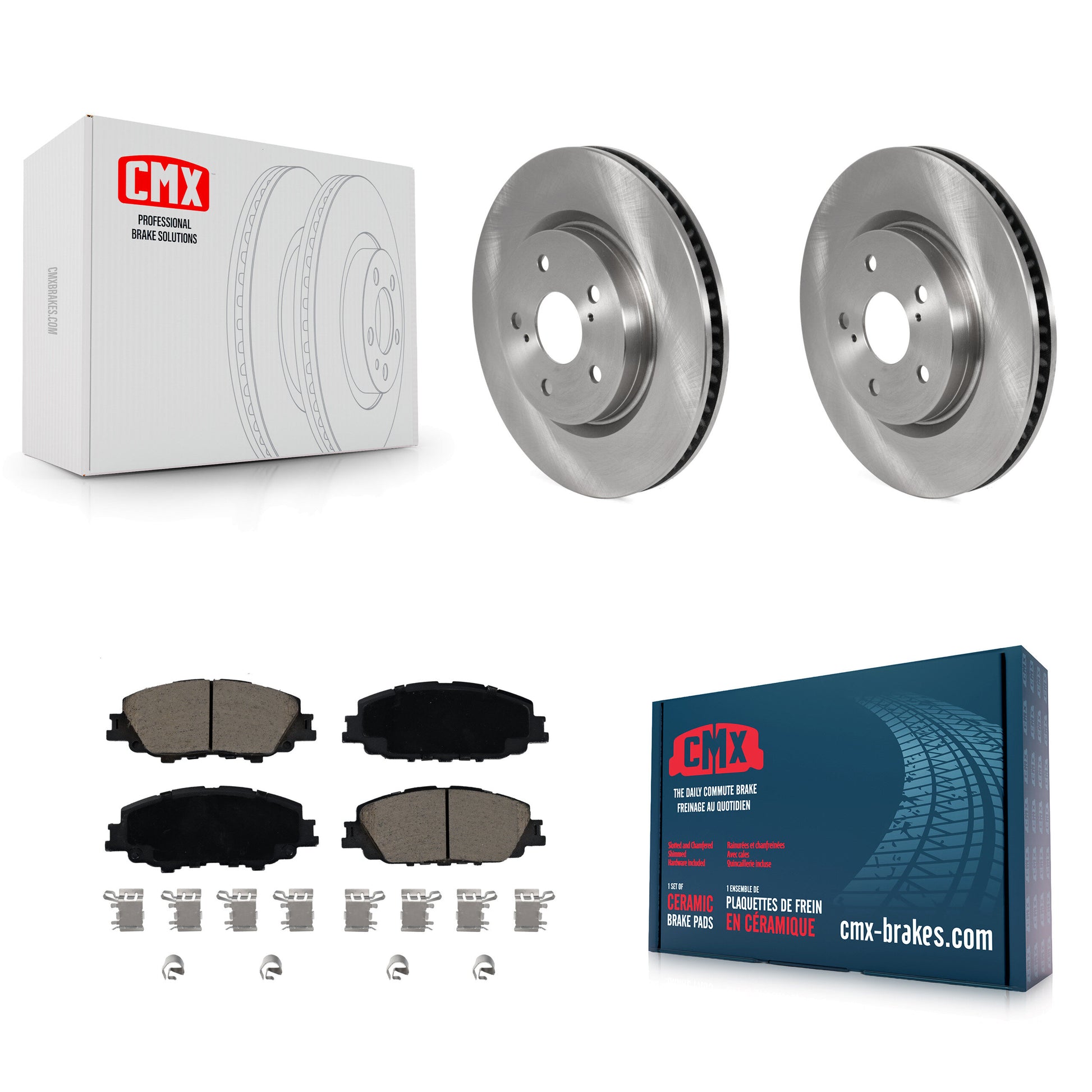 Disc Rotors and Ceramic Brake Pads Kit-K8C-104655