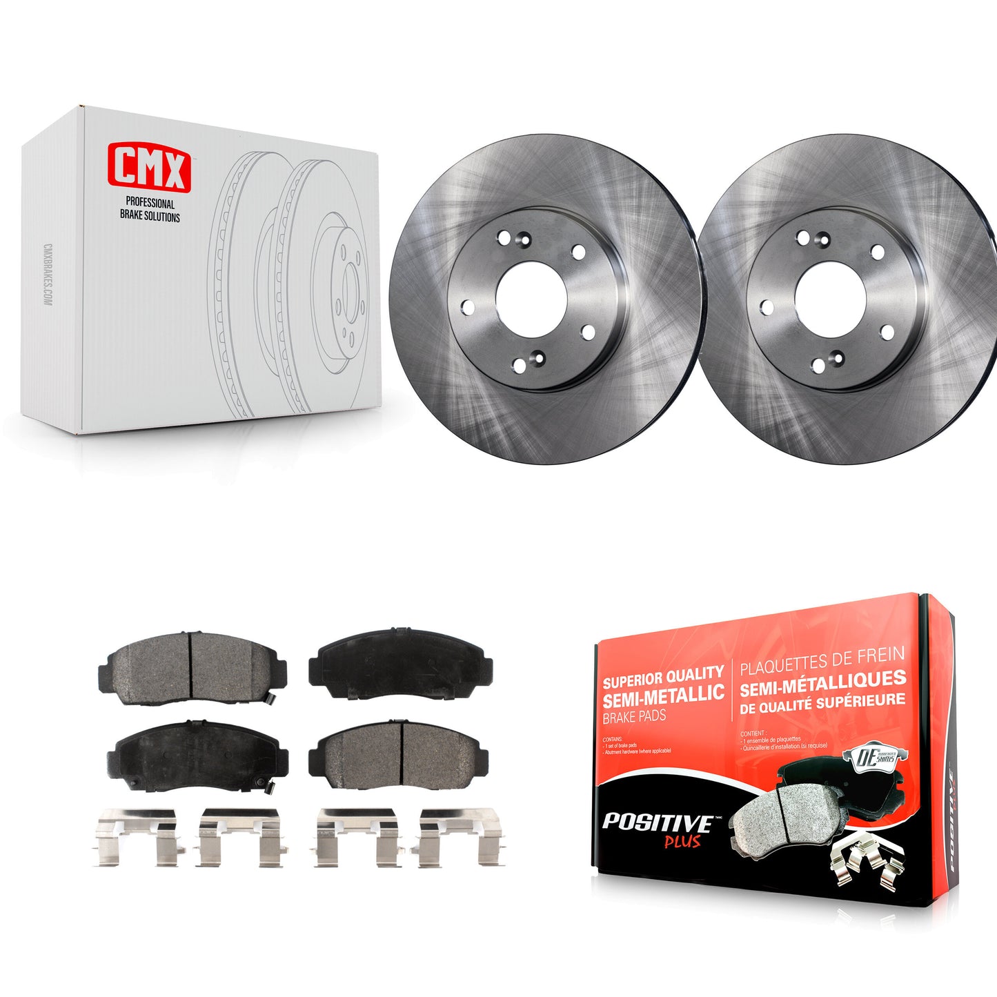 Disc Rotors and Semi-Metallic Brake Pads Kit-K8F-100302 Kit.bestparts.ca