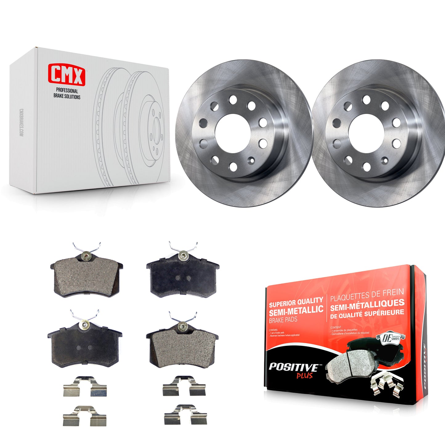 Disc Rotors and Semi-Metallic Brake Pads Kit-K8F-101912 Kit.bestparts.ca