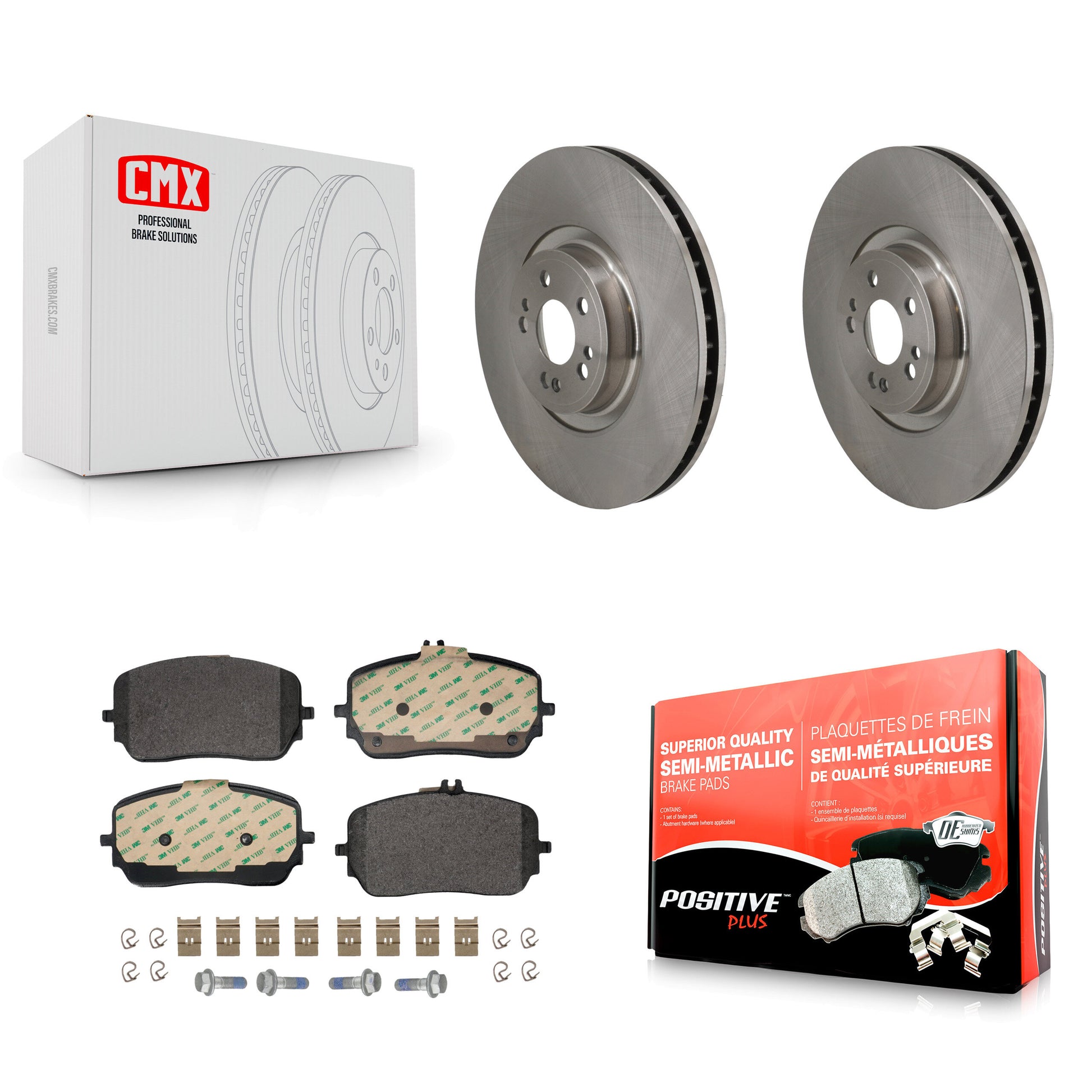 Disc Rotors and Semi-Metallic Brake Pads Kit-K8F-104239