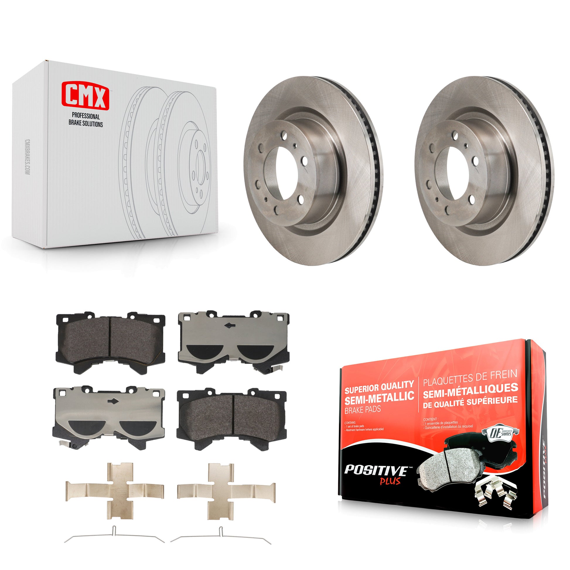 Disc Rotors and Semi-Metallic Brake Pads Kit-K8F-104273