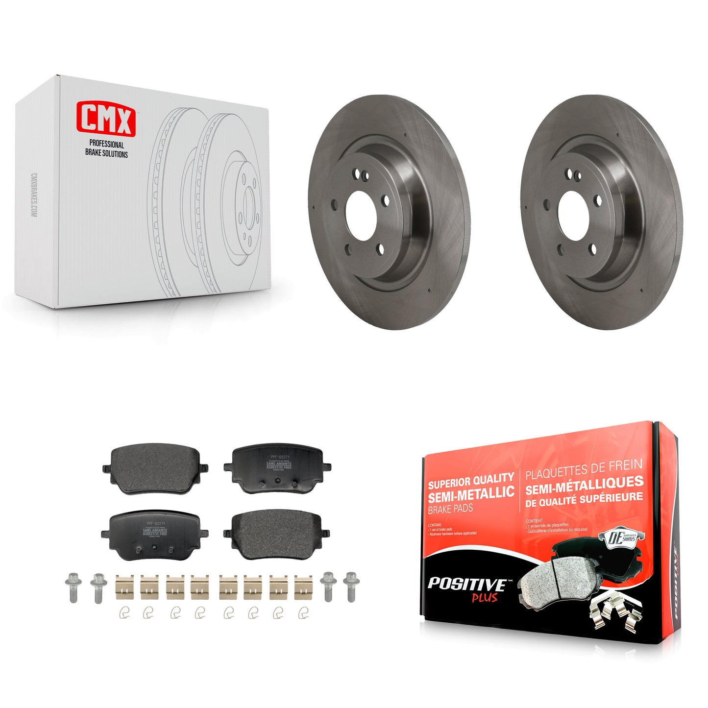 Disc Rotors and Semi-Metallic Brake Pads Kit-K8F-104322 Kit.bestparts.ca