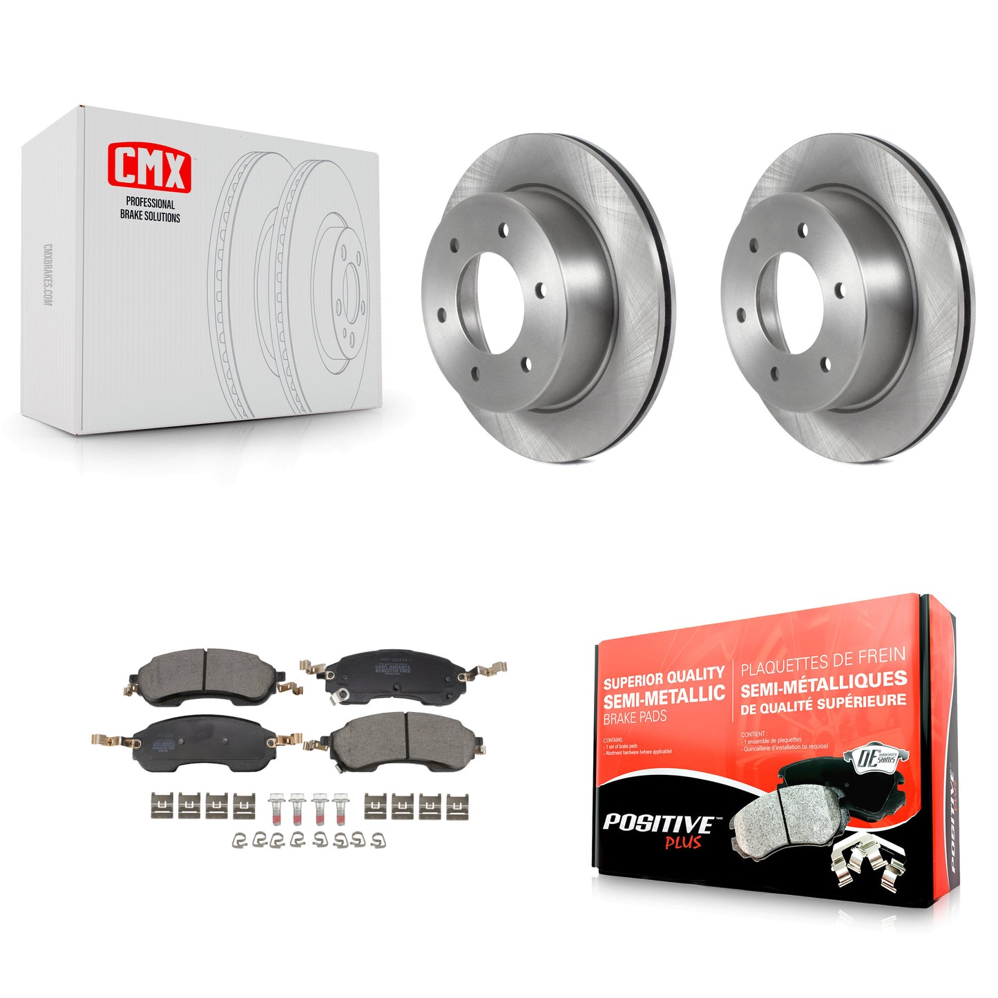 Disc Rotors and Semi-Metallic Brake Pads Kit-K8F-104329 Kit.bestparts.ca