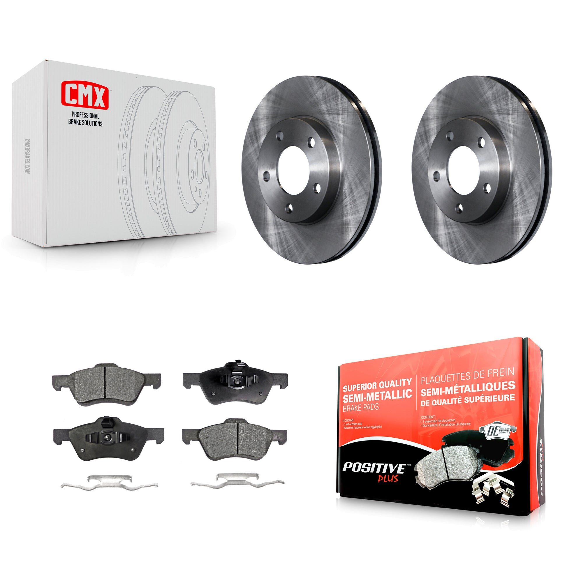 Disc Rotors and Semi-Metallic Brake Pads Kit-K8F-105103