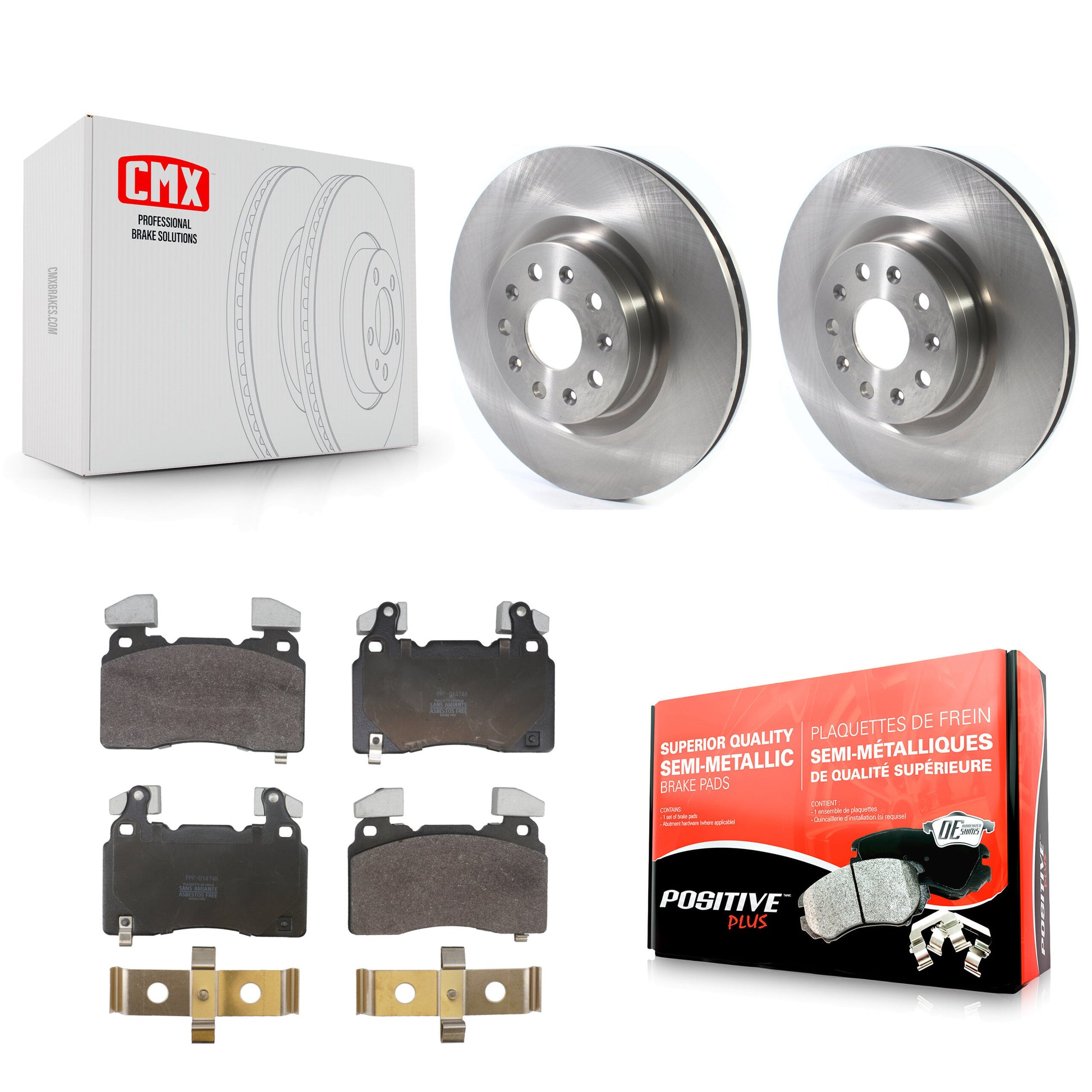 Disc Rotors and Semi-Metallic Brake Pads Kit-K8F-105104