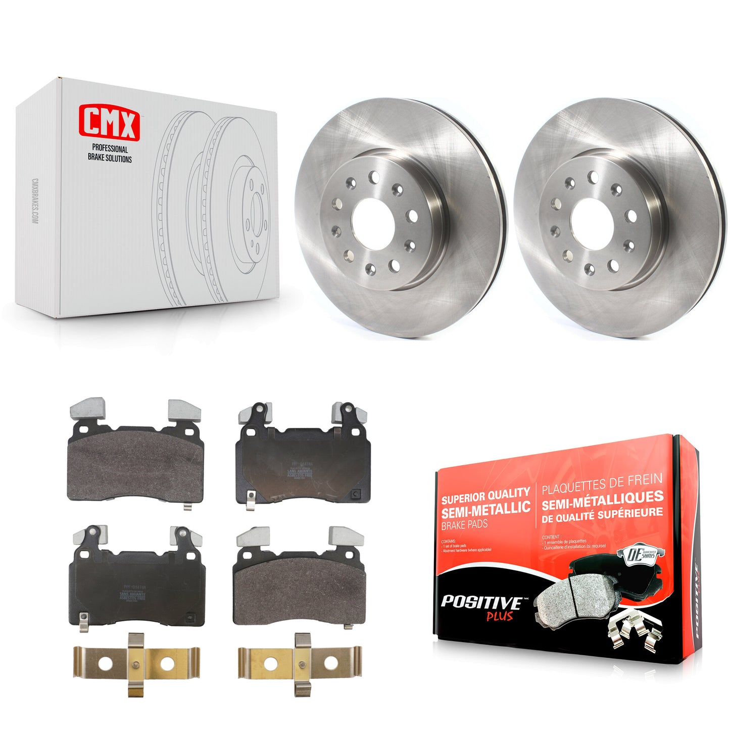 Disc Rotors and Semi-Metallic Brake Pads Kit-K8F-105105 Kit.bestparts.ca