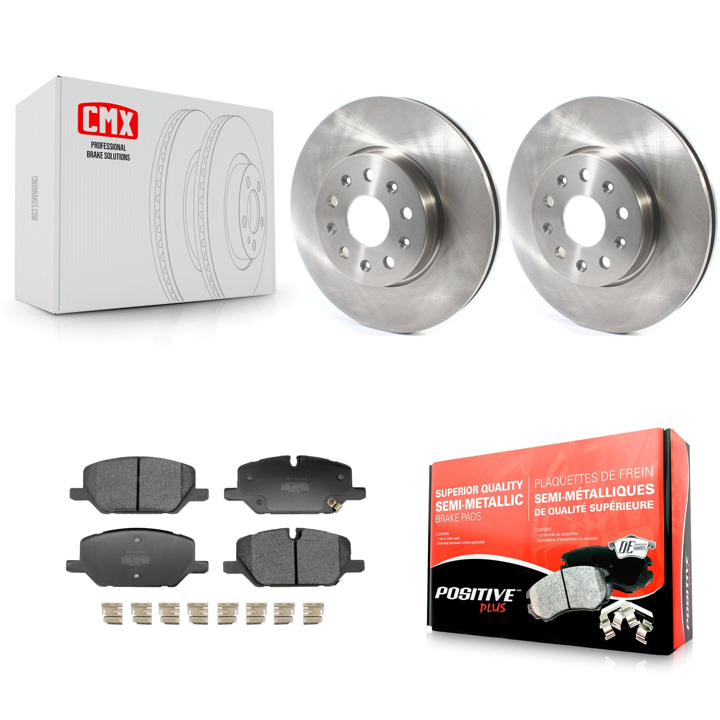 Disc Rotors and Semi-Metallic Brake Pads Kit-K8F-105106 Kit.bestparts.ca