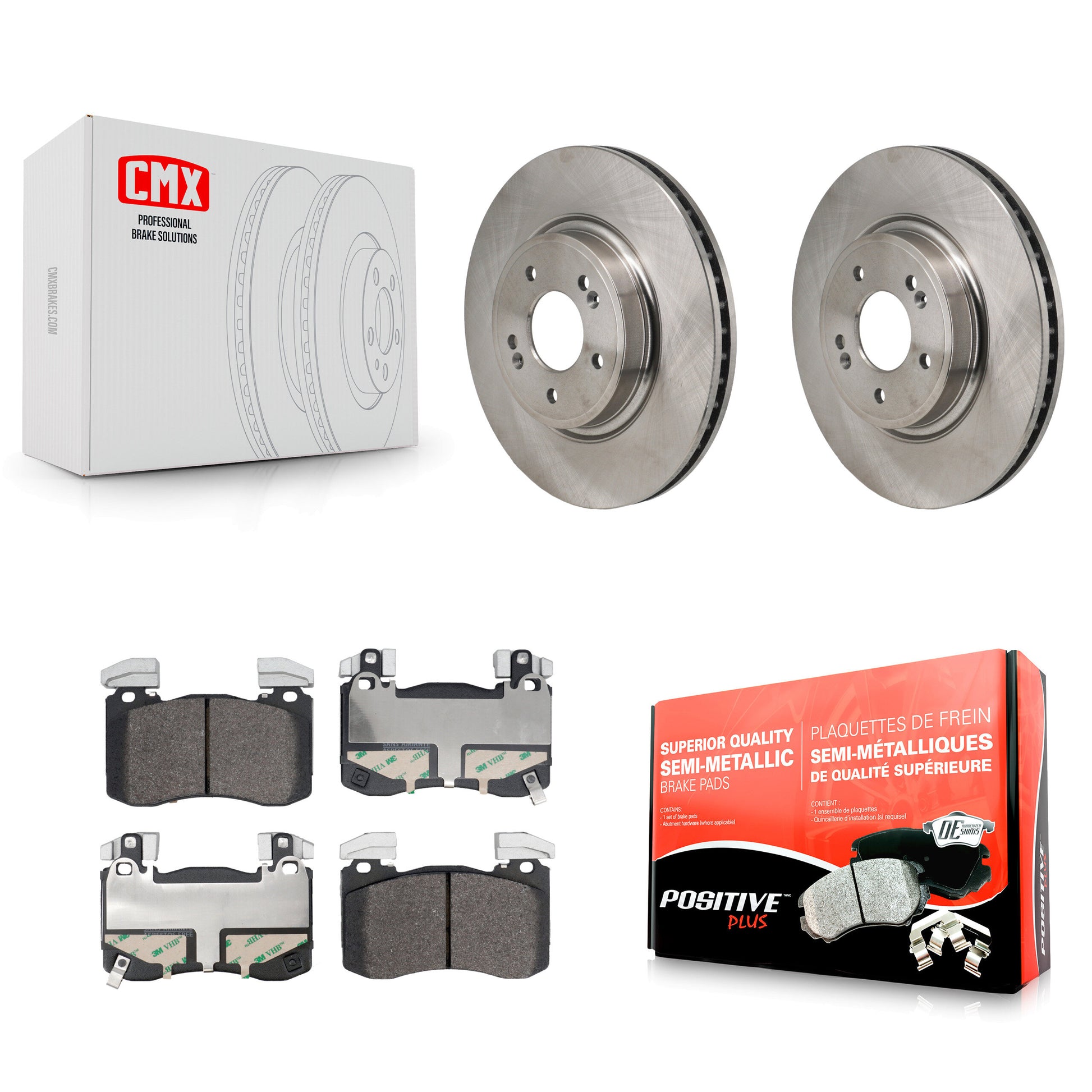 Disc Rotors and Semi-Metallic Brake Pads Kit-K8F-105111