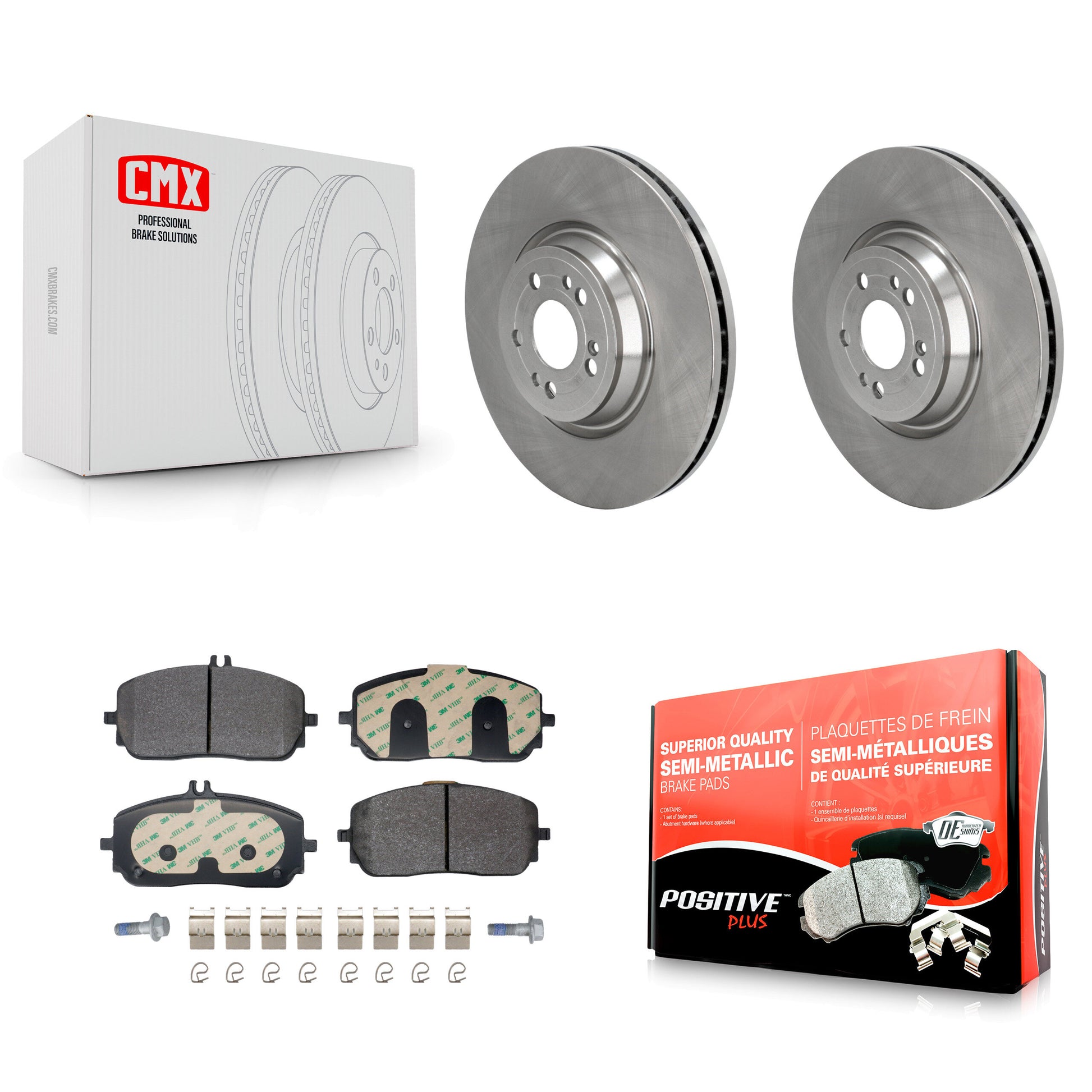 Disc Rotors and Semi-Metallic Brake Pads Kit-K8F-105112