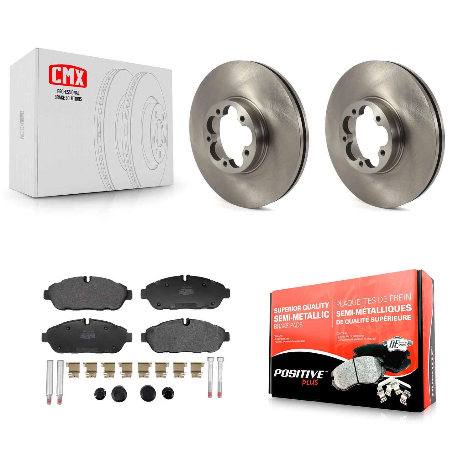 Disc Rotors and Semi-Metallic Brake Pads Kit-K8F-105114 Kit.bestparts.ca