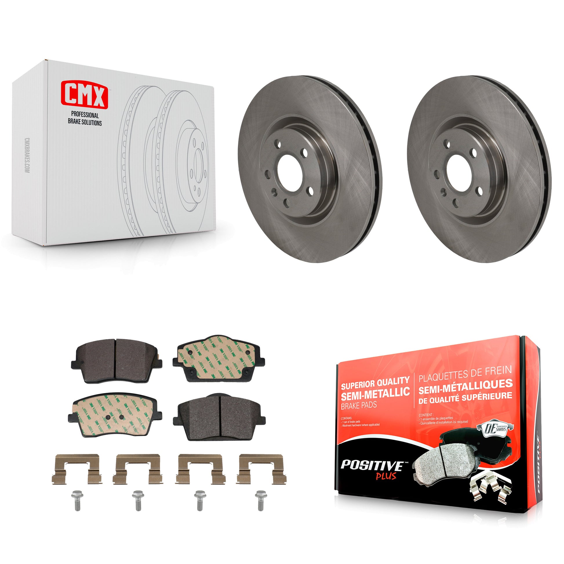 Disc Rotors and Semi-Metallic Brake Pads Kit-K8F-105116