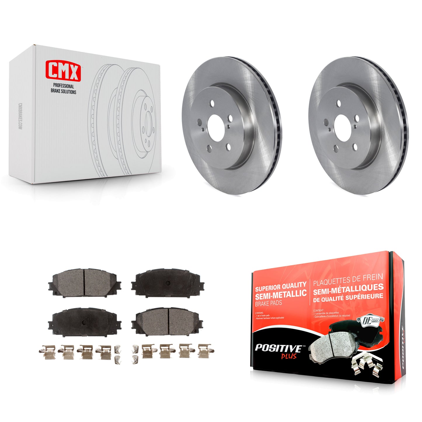 Disc Rotors and Semi-Metallic Brake Pads Kit-K8F-105118 Kit.bestparts.ca