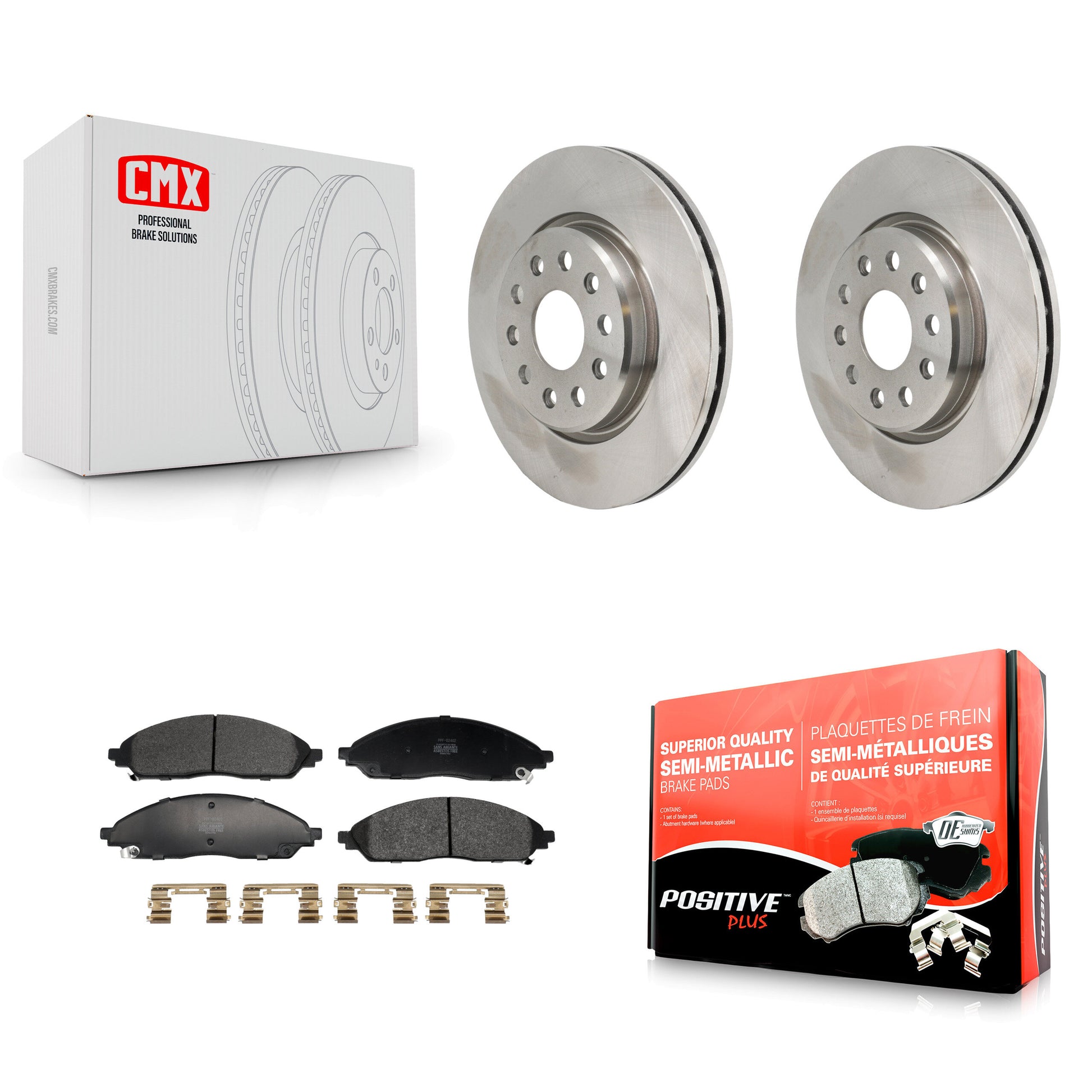 Disc Rotors and Semi-Metallic Brake Pads Kit-K8F-105123