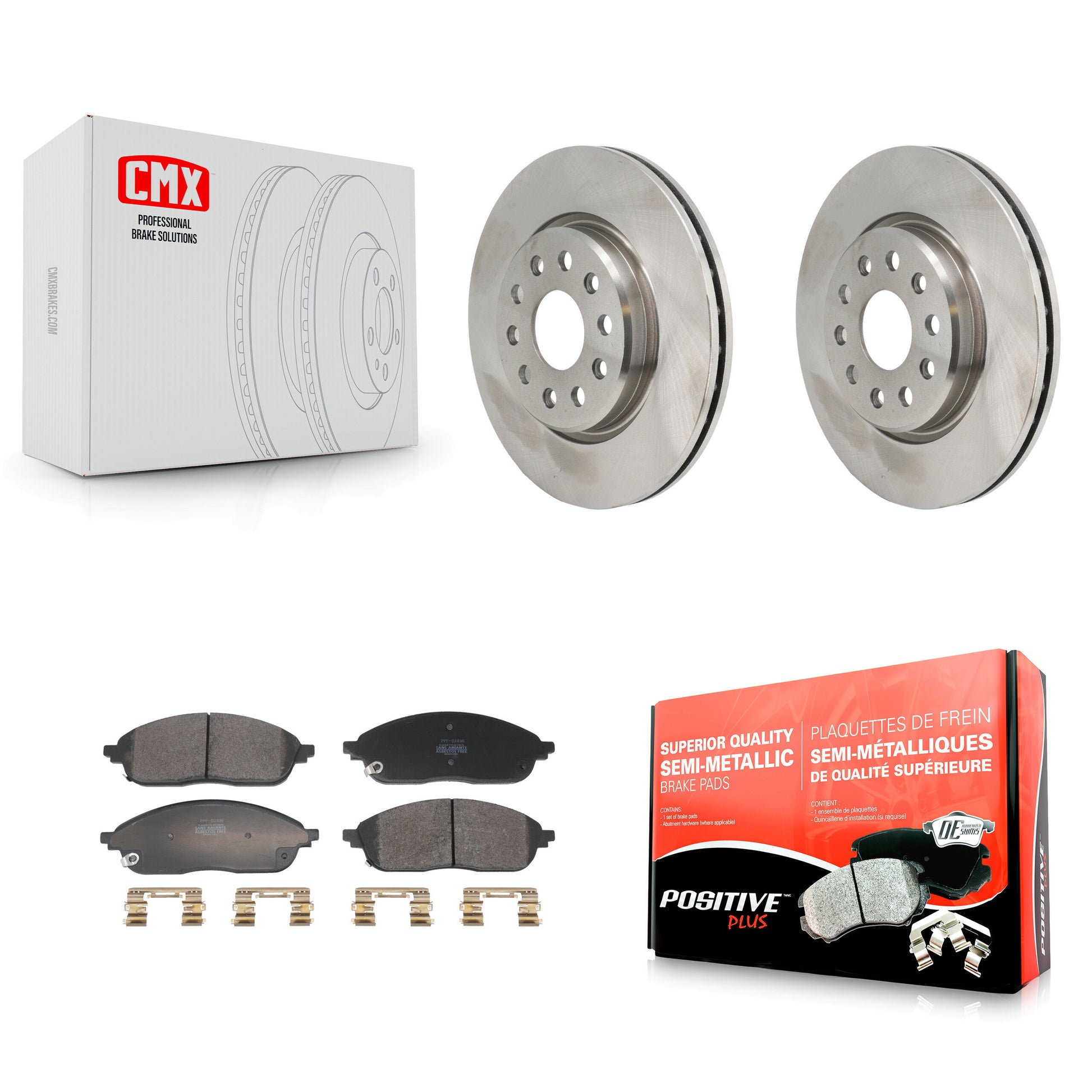 Disc Rotors and Semi-Metallic Brake Pads Kit-K8F-105125