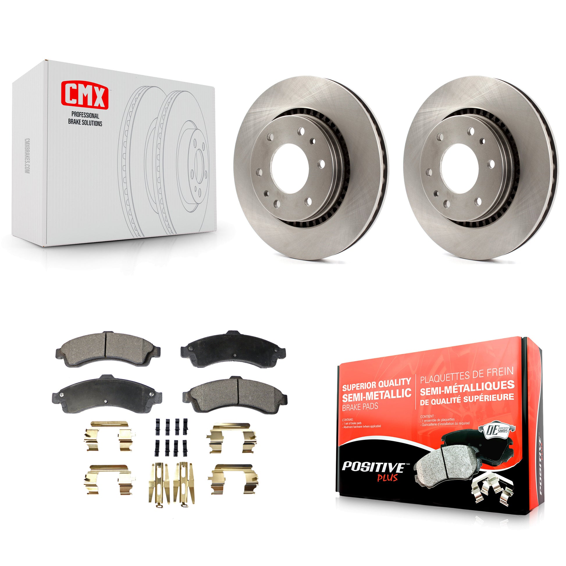 Disc Rotors and Semi-Metallic Brake Pads Kit-K8F-105126