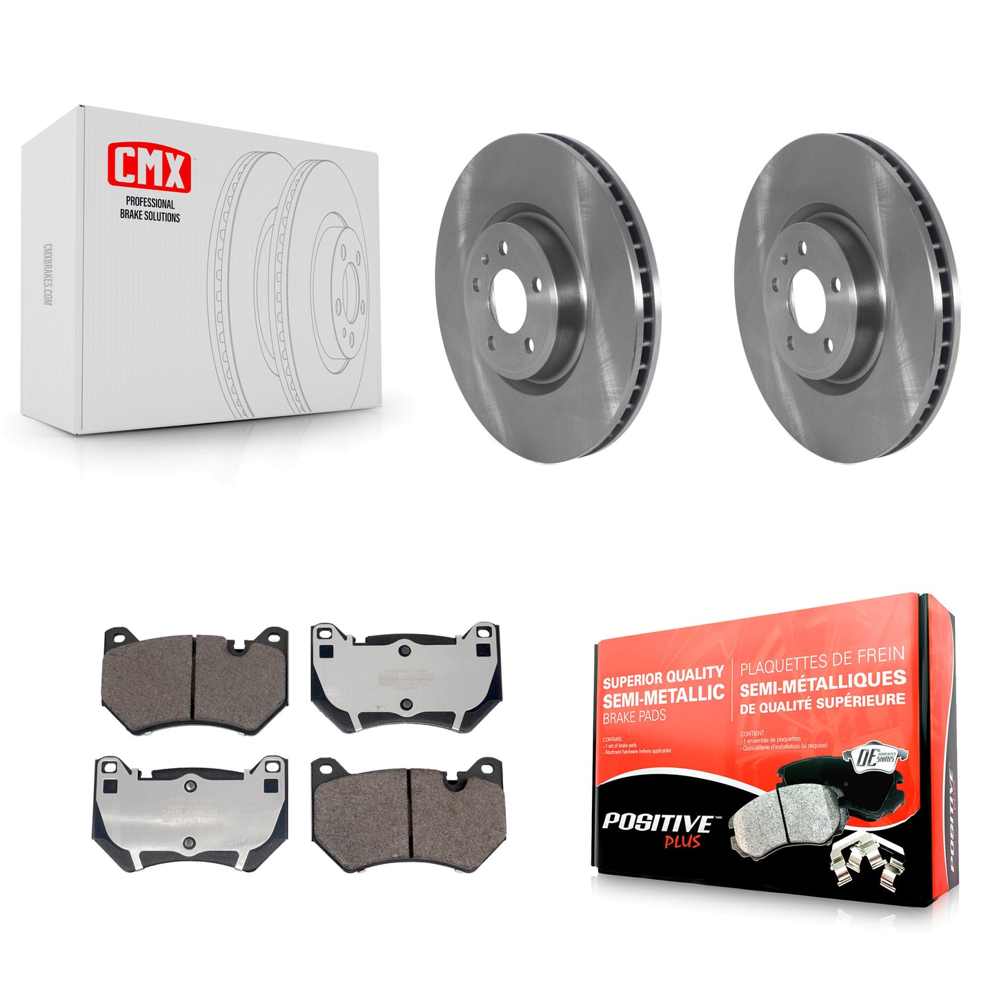 Disc Rotors and Semi-Metallic Brake Pads Kit-K8F-105129 Kit.bestparts.ca