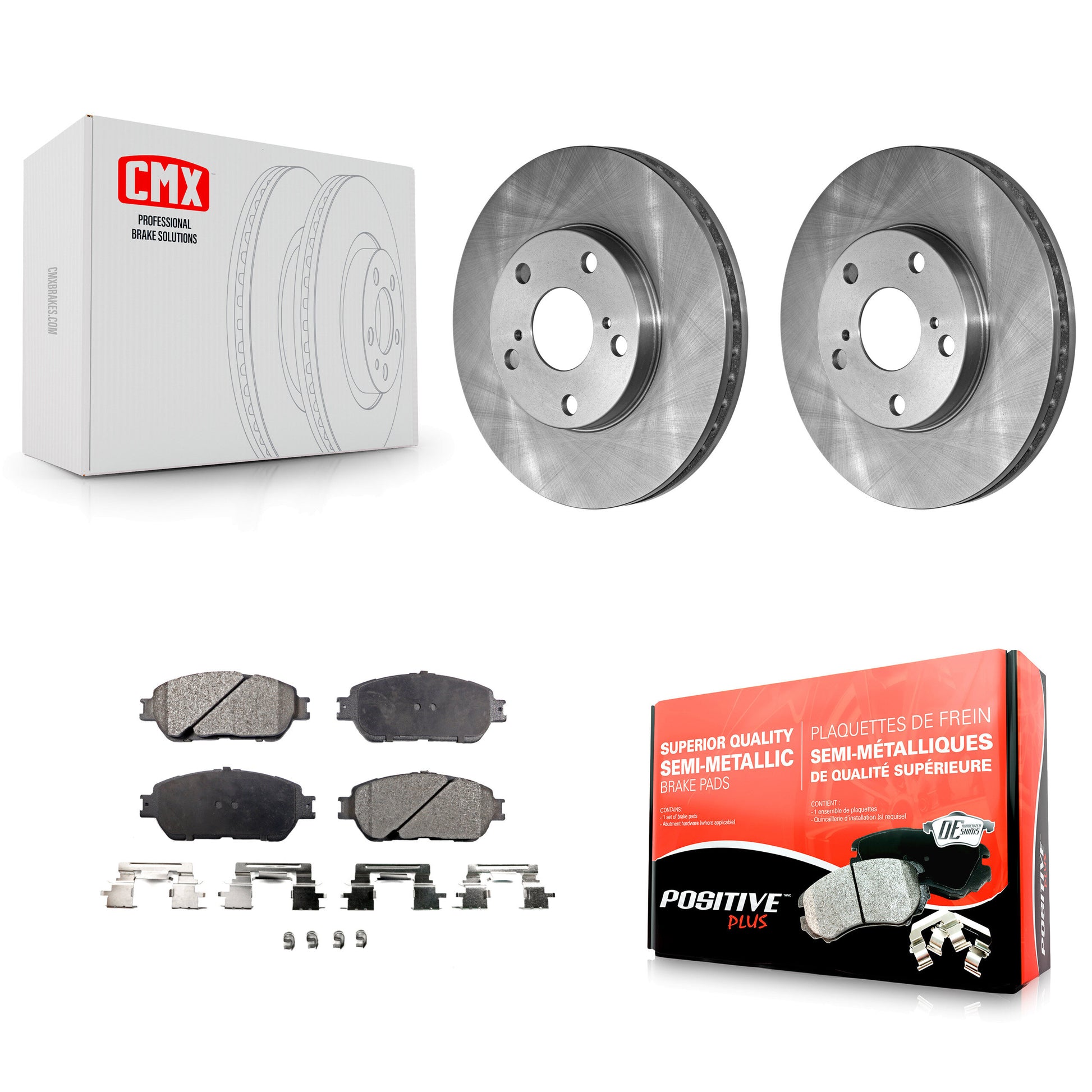 Disc Rotors and Semi-Metallic Brake Pads Kit-K8F-105130