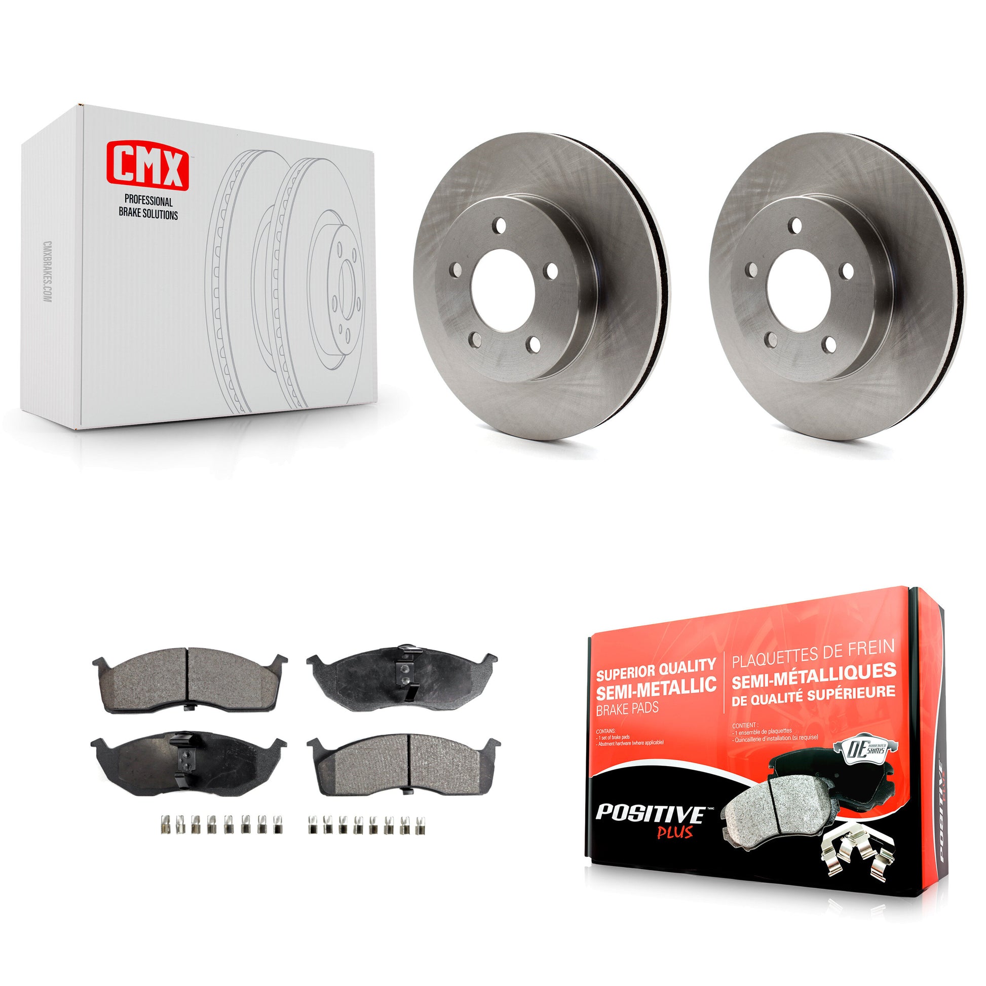 Disc Rotors and Semi-Metallic Brake Pads Kit-K8F-105137