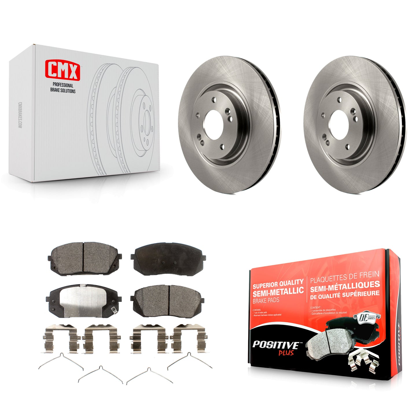 Disc Rotors and Semi-Metallic Brake Pads Kit-K8F-105144 Kit.bestparts.ca