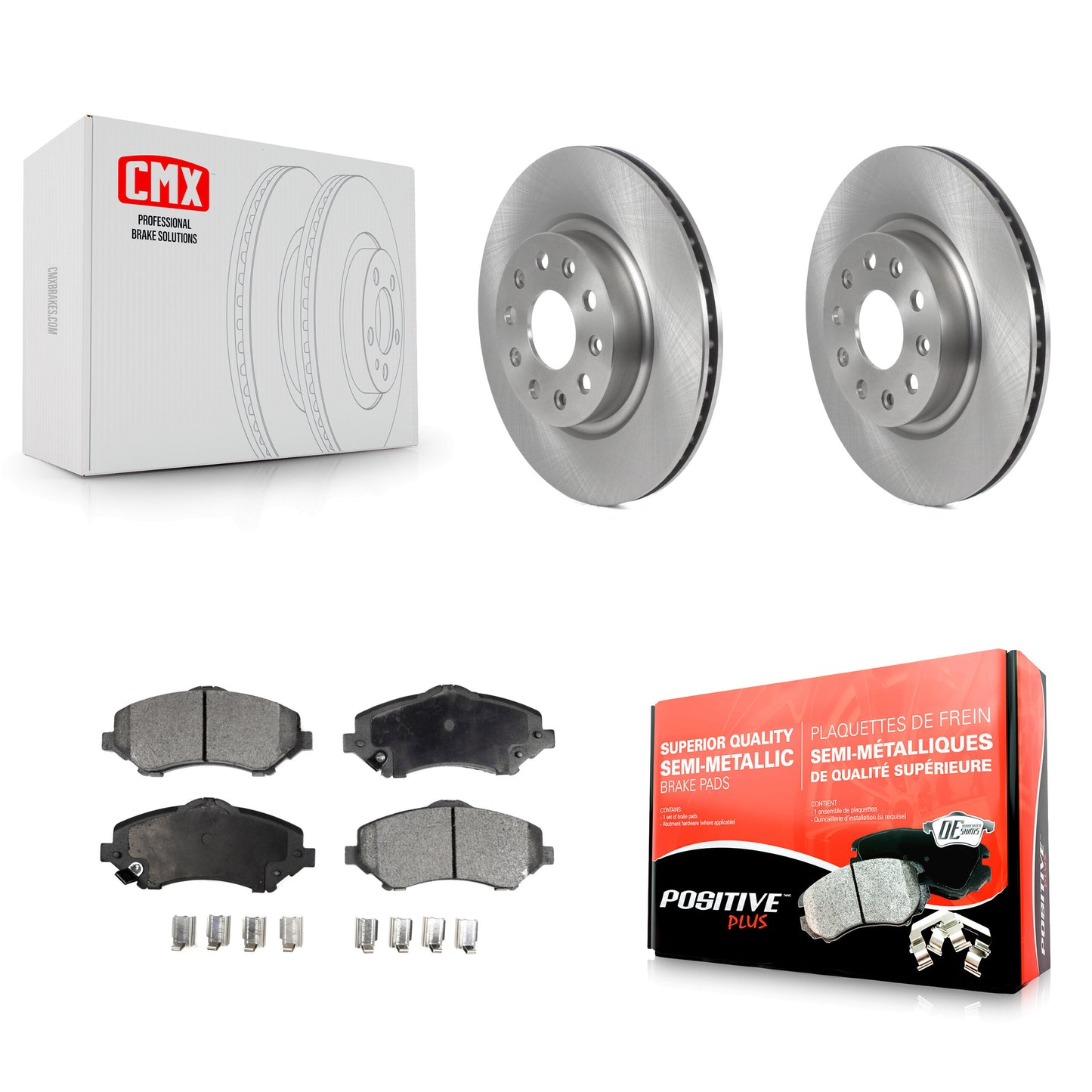 Disc Rotors and Semi-Metallic Brake Pads Kit-K8F-105145 Kit.bestparts.ca