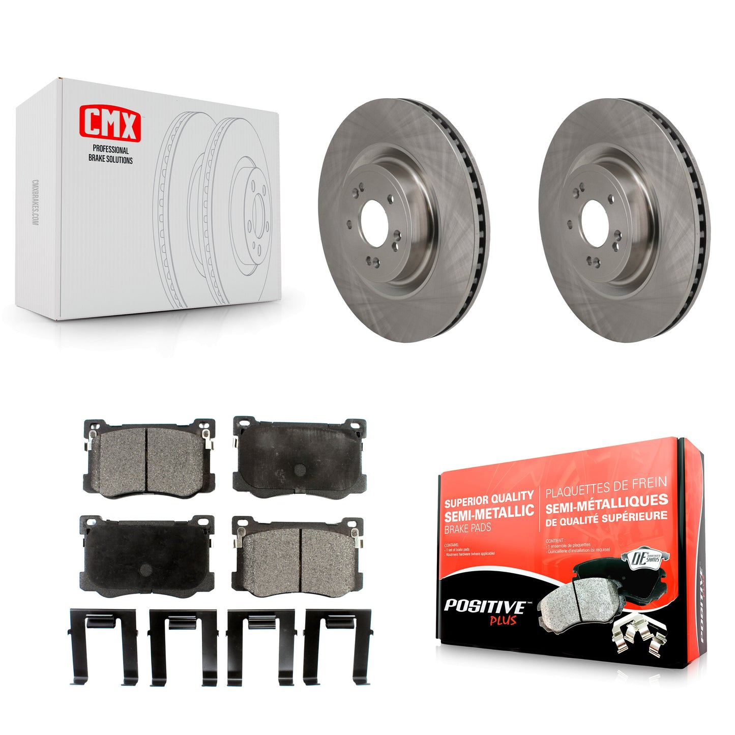 Disc Rotors and Semi-Metallic Brake Pads Kit-K8F-105148 Kit.bestparts.ca