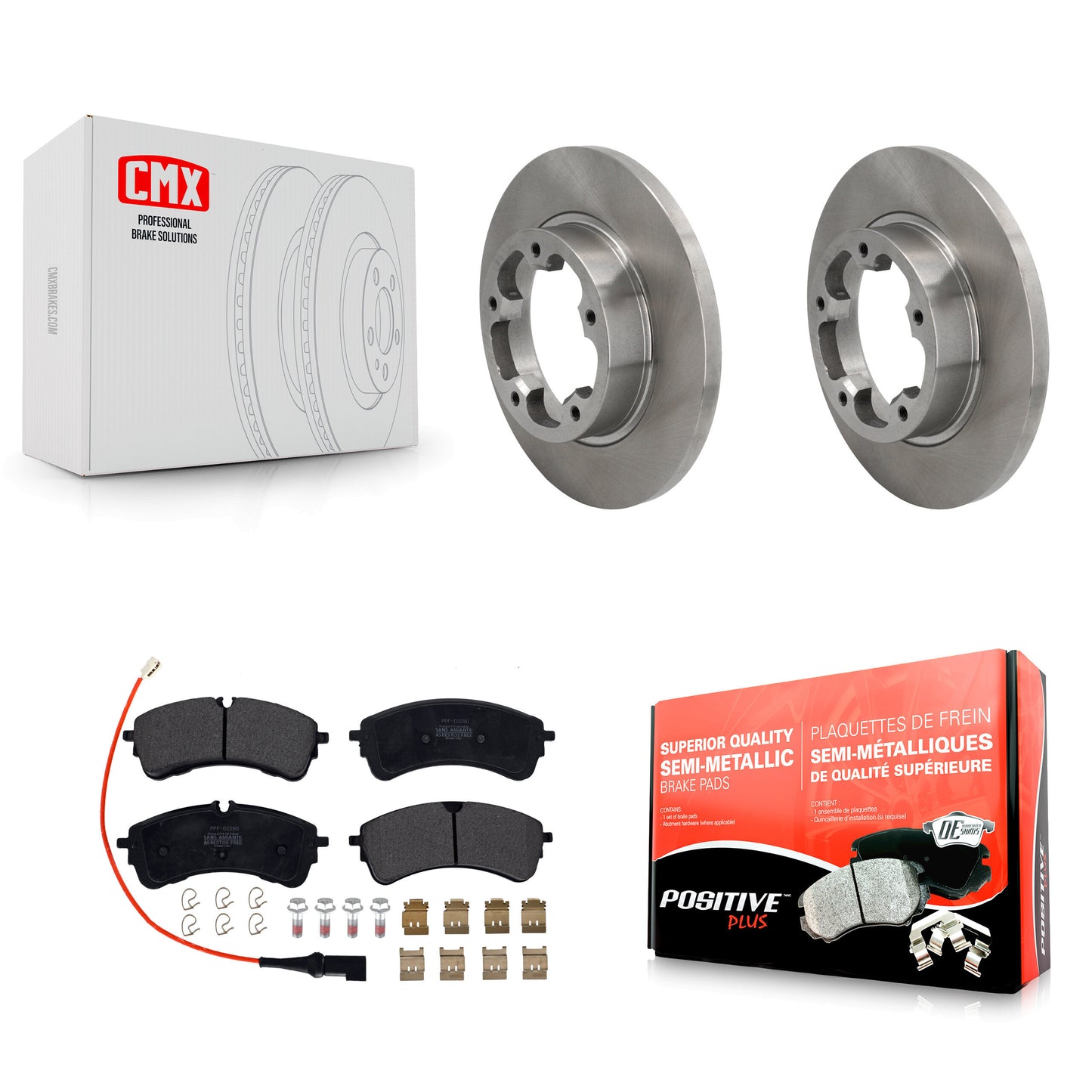 Disc Rotors and Semi-Metallic Brake Pads Kit-K8F-105150 Kit.bestparts.ca
