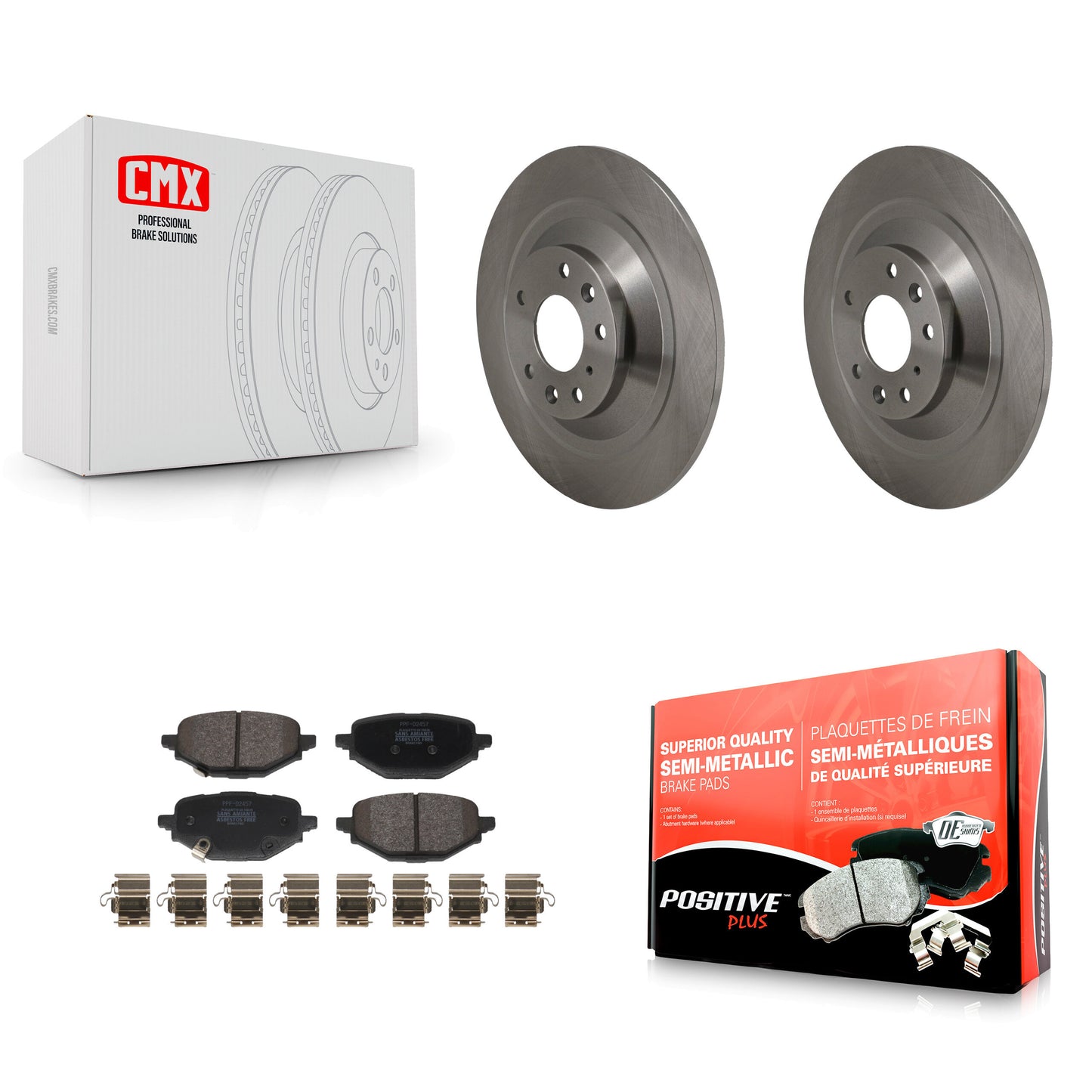 Disc Rotors and Semi-Metallic Brake Pads Kit-K8F-105151 Kit.bestparts.ca