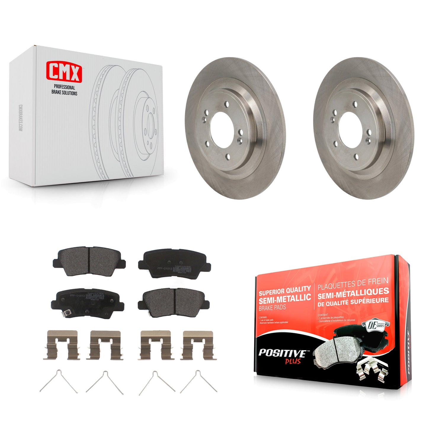 Disc Rotors and Semi-Metallic Brake Pads Kit-K8F-105153 Kit.bestparts.ca