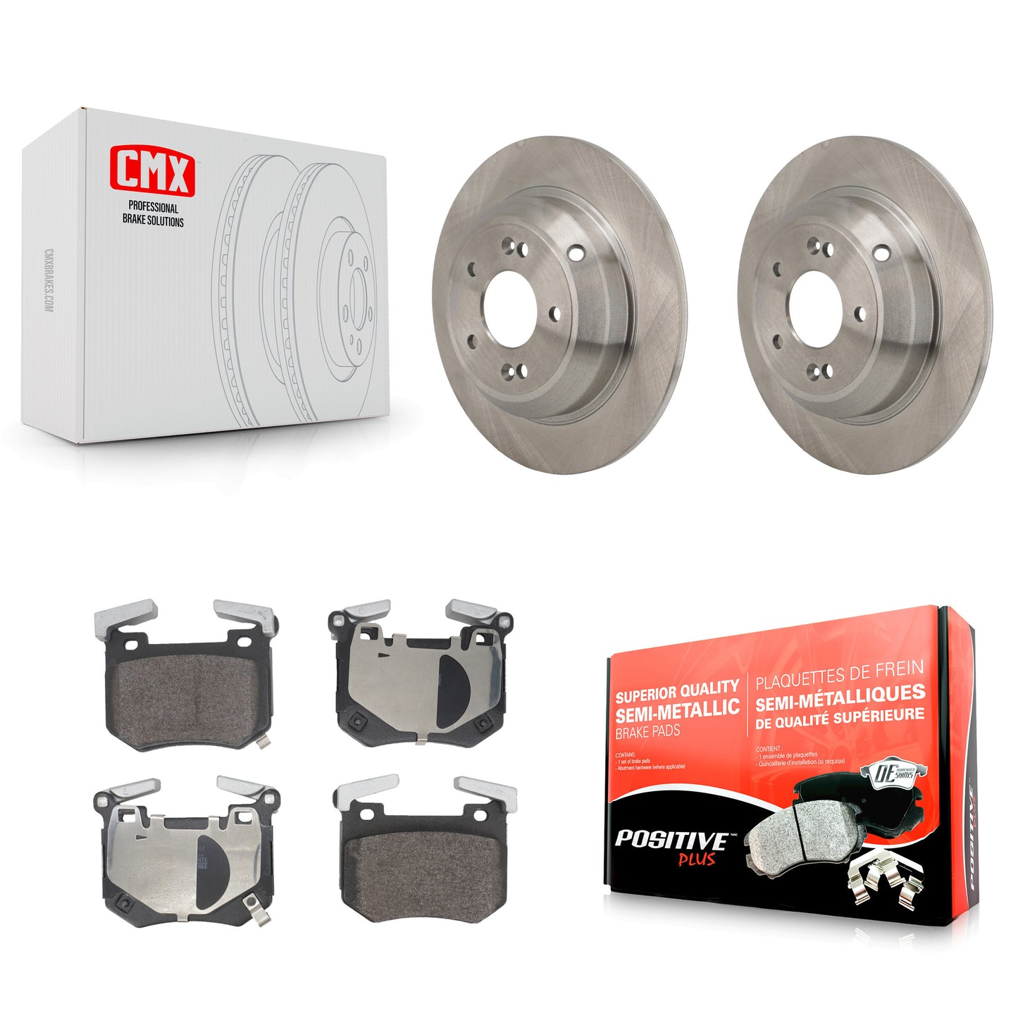 Disc Rotors and Semi-Metallic Brake Pads Kit-K8F-105155 Kit.bestparts.ca