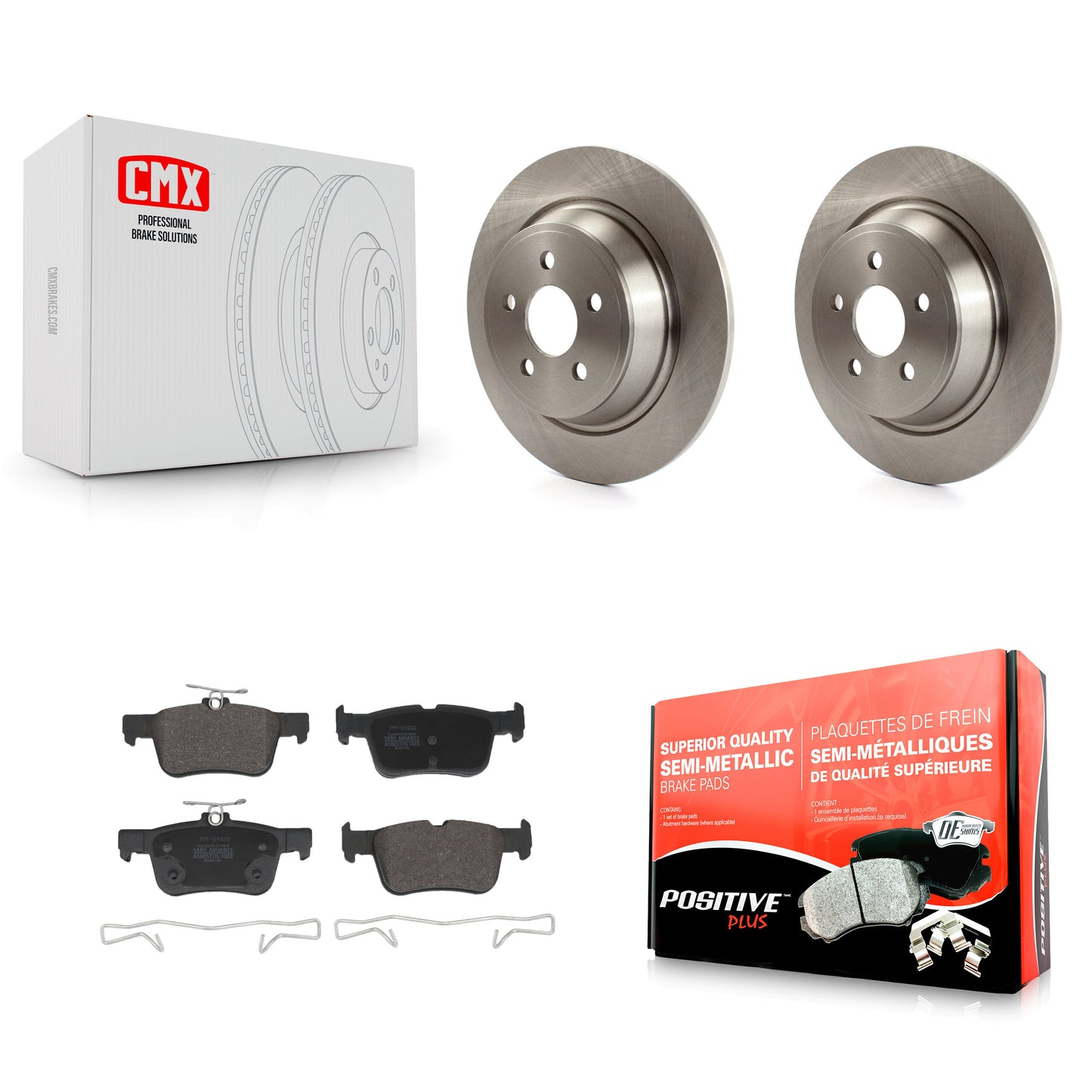 Disc Rotors and Semi-Metallic Brake Pads Kit-K8F-105156 Kit.bestparts.ca