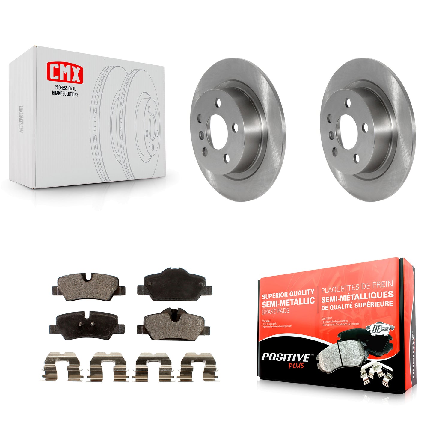 Disc Rotors and Semi-Metallic Brake Pads Kit-K8F-105158 Kit.bestparts.ca