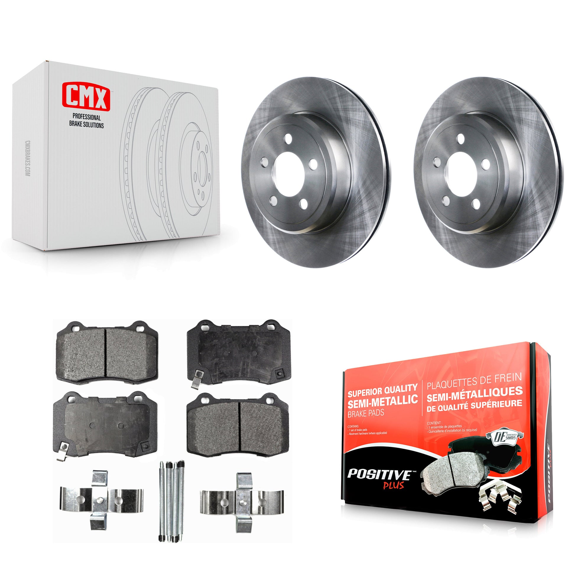 Disc Rotors and Semi-Metallic Brake Pads Kit-K8F-105160