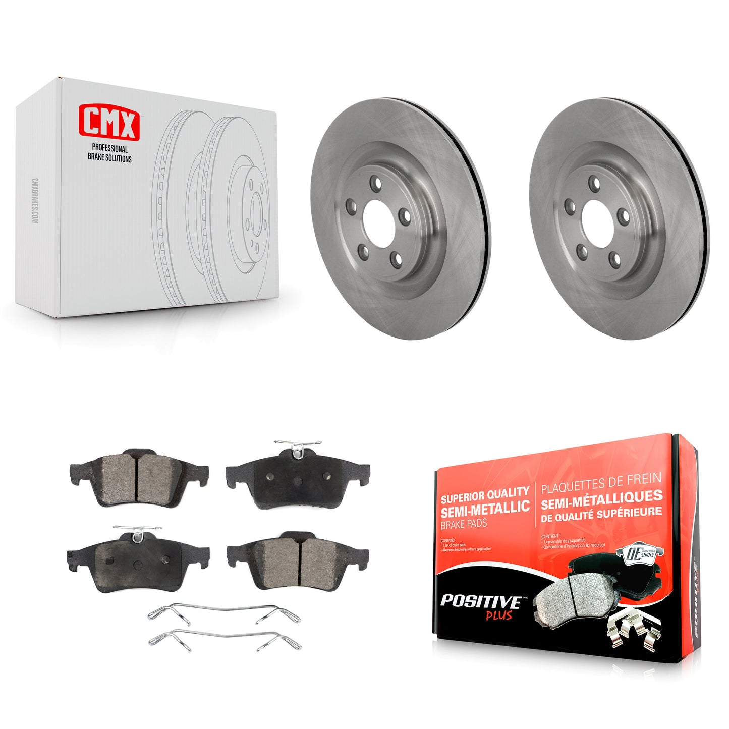 Disc Rotors and Semi-Metallic Brake Pads Kit-K8F-105163 Kit.bestparts.ca