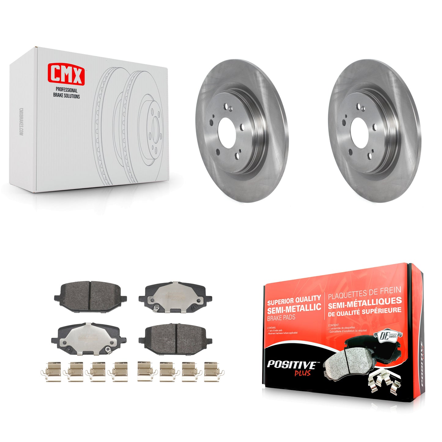 Disc Rotors and Semi-Metallic Brake Pads Kit-K8F-105164 Kit.bestparts.ca