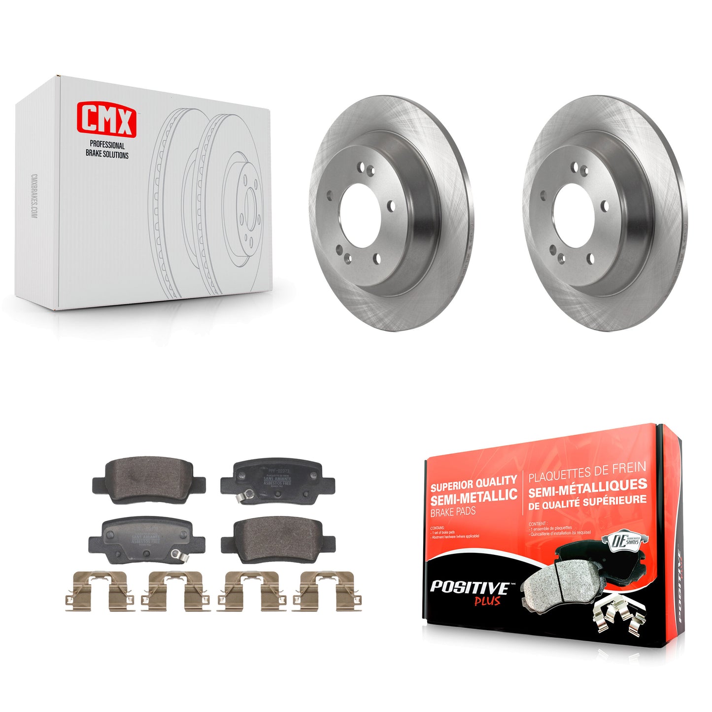 Disc Rotors and Semi-Metallic Brake Pads Kit-K8F-105167 Kit.bestparts.ca