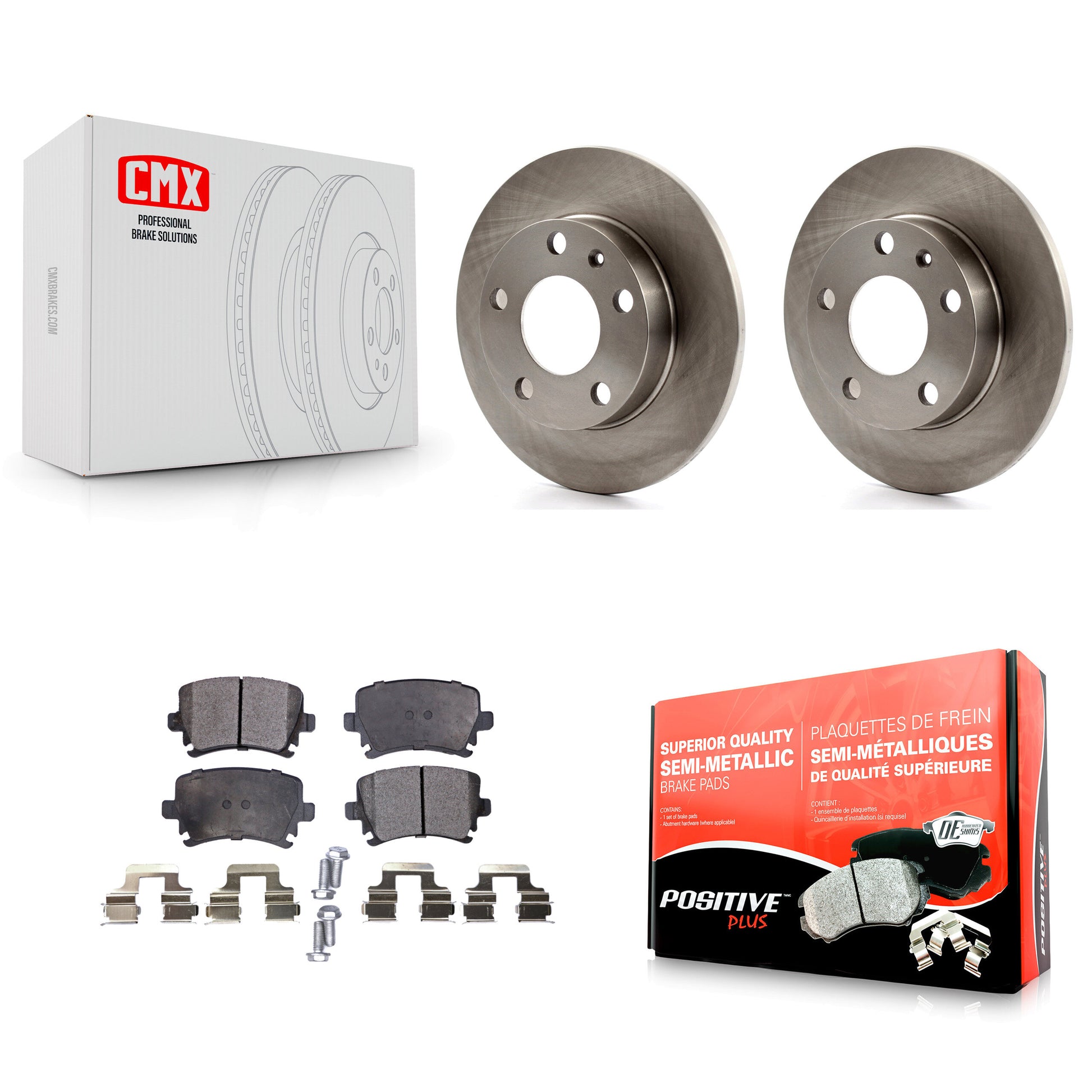 Disc Rotors and Semi-Metallic Brake Pads Kit-K8F-105168