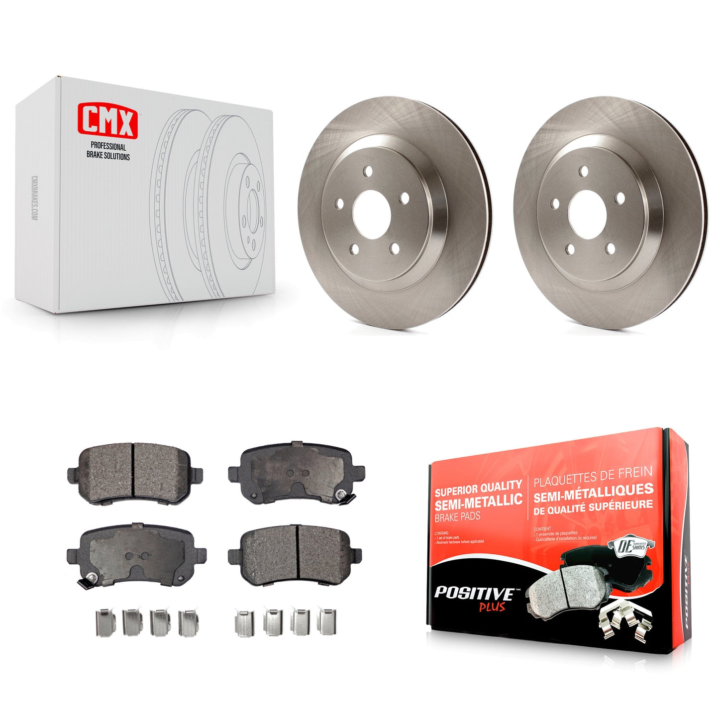 Disc Rotors and Semi-Metallic Brake Pads Kit-K8F-105175 Kit.bestparts.ca
