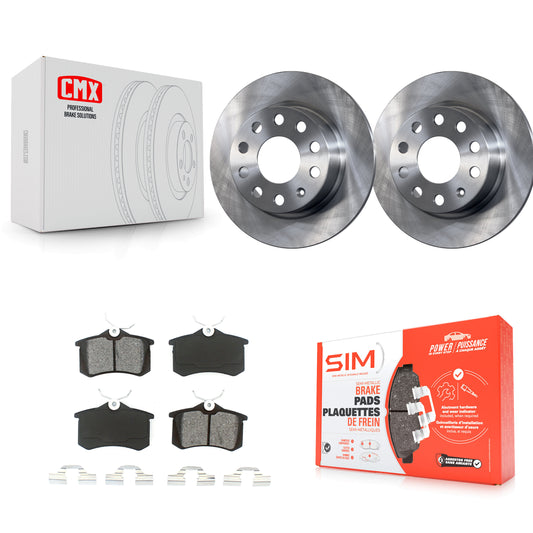 Disc Rotors and Semi-Metallic Brake Pads Kit-K8S-101938