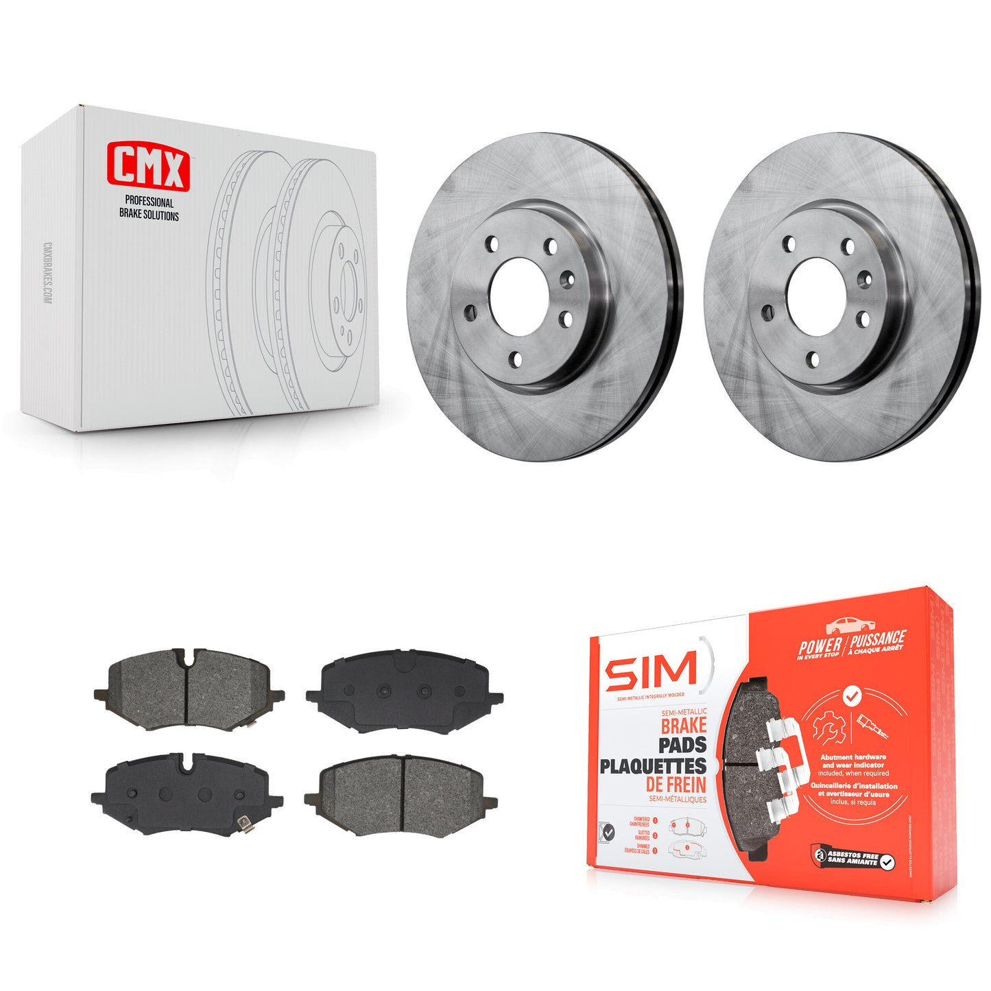 Disc Rotors and Semi-Metallic Brake Pads Kit-K8S-104006 Kit.bestparts.ca
