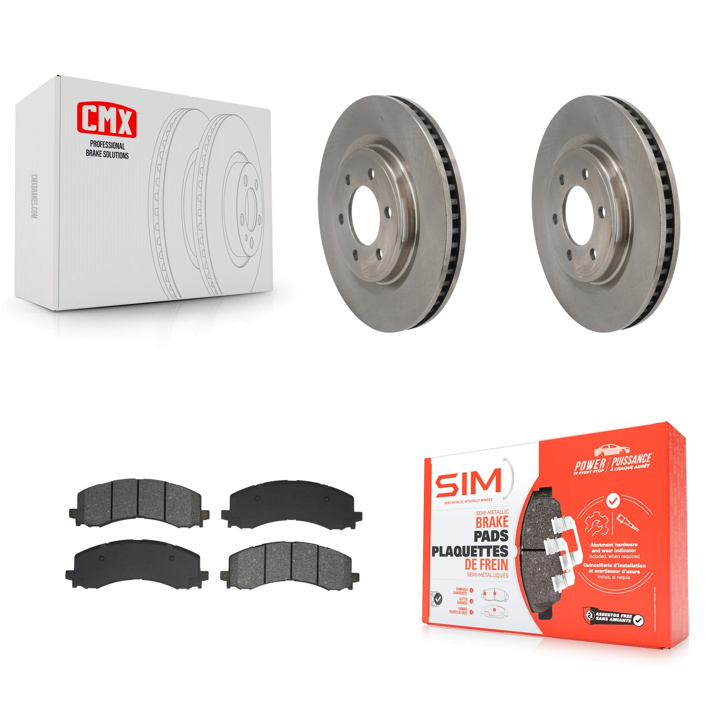 Disc Rotors and Semi-Metallic Brake Pads Kit-K8S-104168 Kit.bestparts.ca