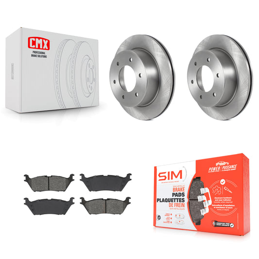 Disc Rotors and Semi-Metallic Brake Pads Kit-K8S-104204