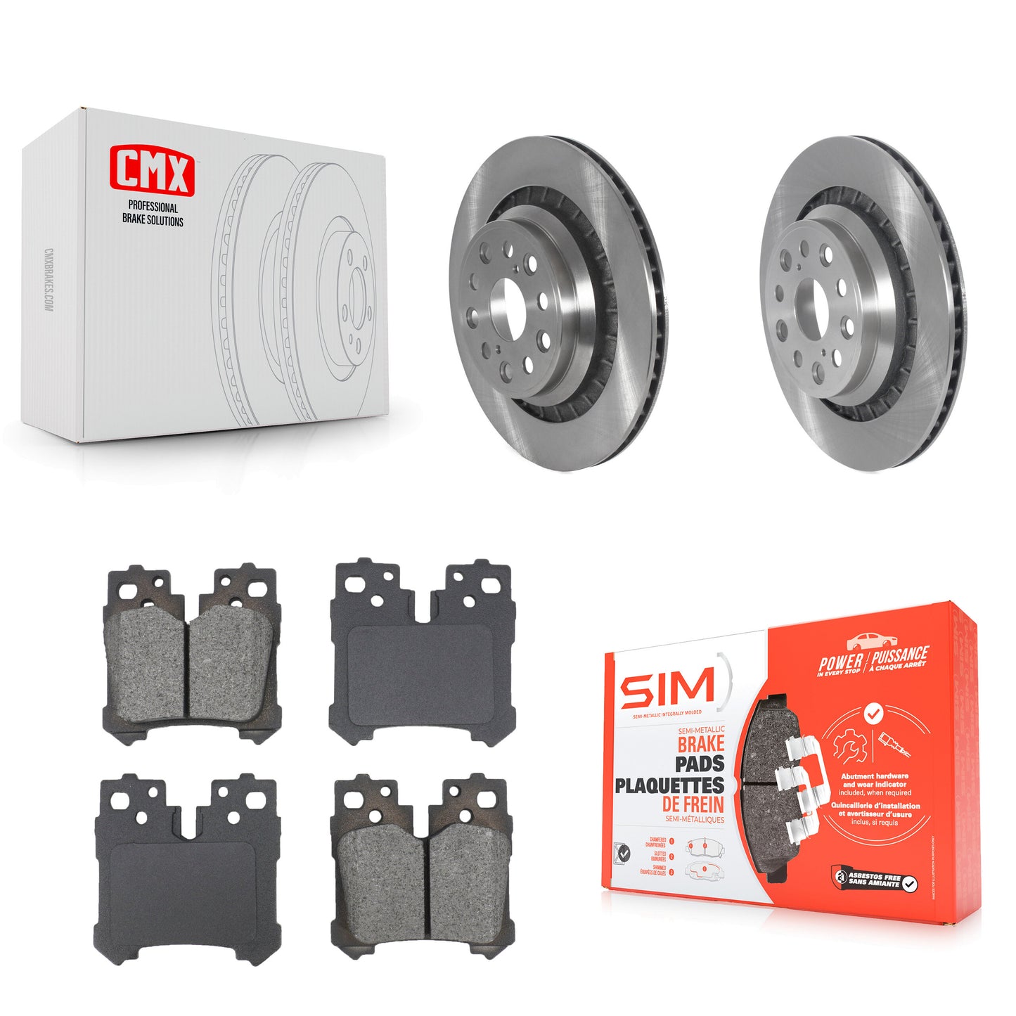 Disc Rotors and Semi-Metallic Brake Pads Kit-K8S-105060 Kit.bestparts.ca