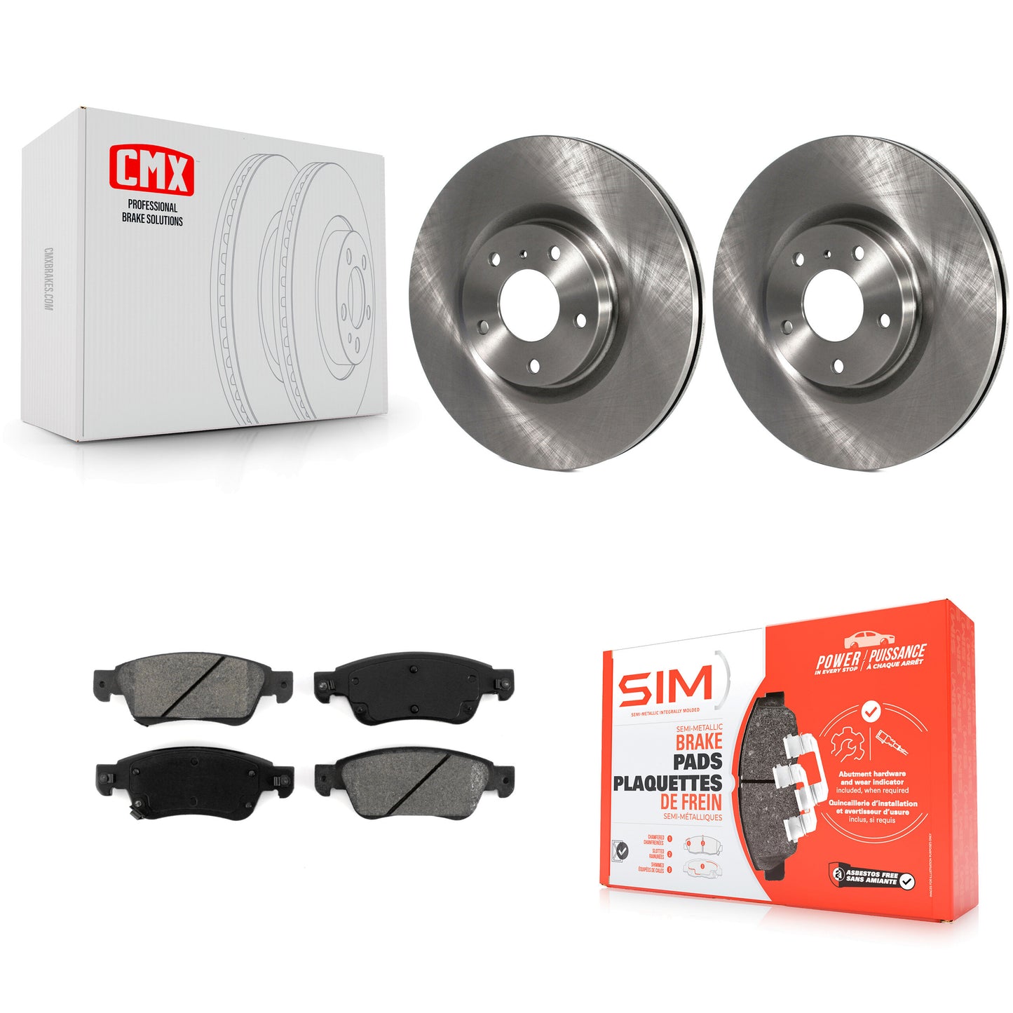 Disc Rotors and Semi-Metallic Brake Pads Kit-K8S-105066 Kit.bestparts.ca
