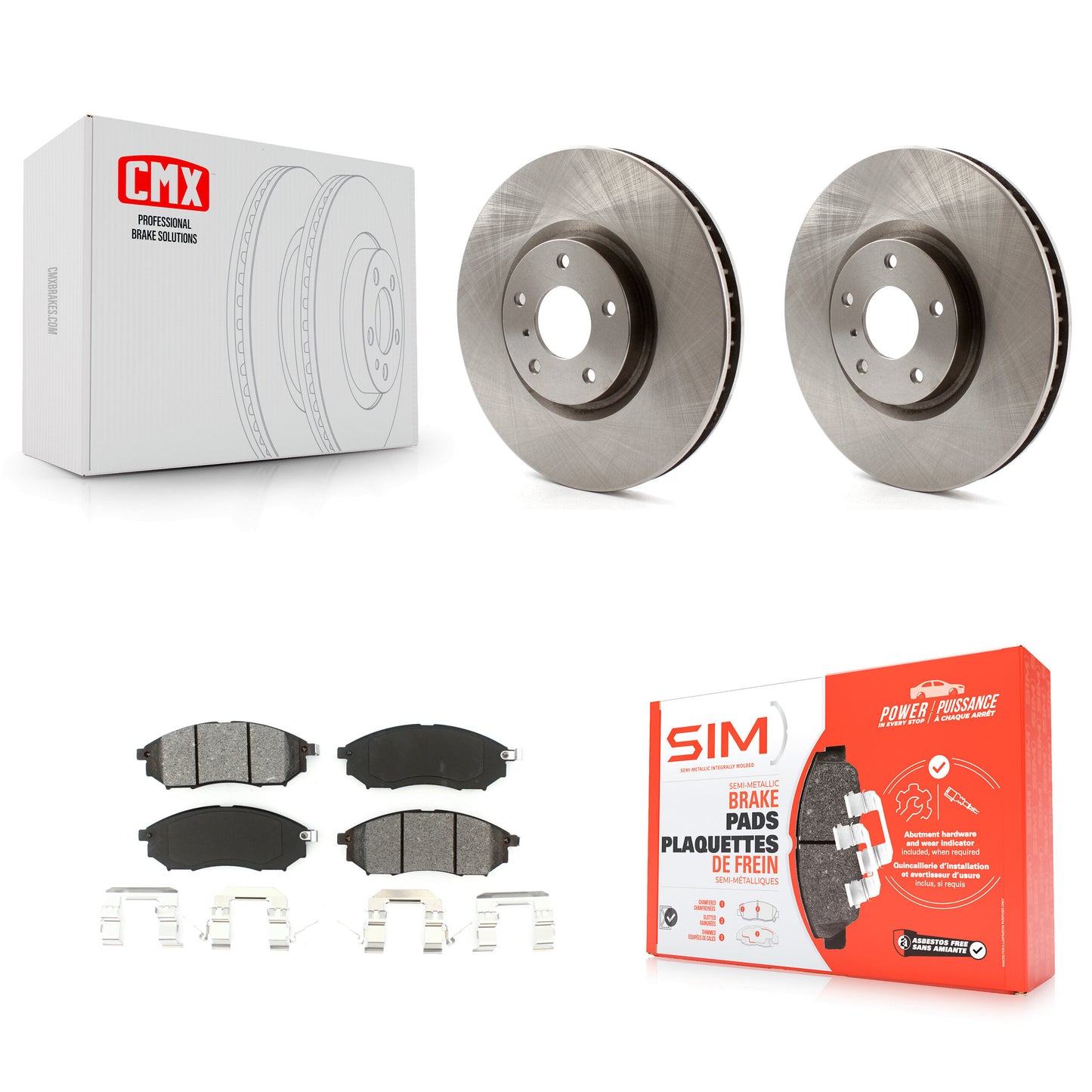 Disc Rotors and Semi-Metallic Brake Pads Kit-K8S-105067 Kit.bestparts.ca