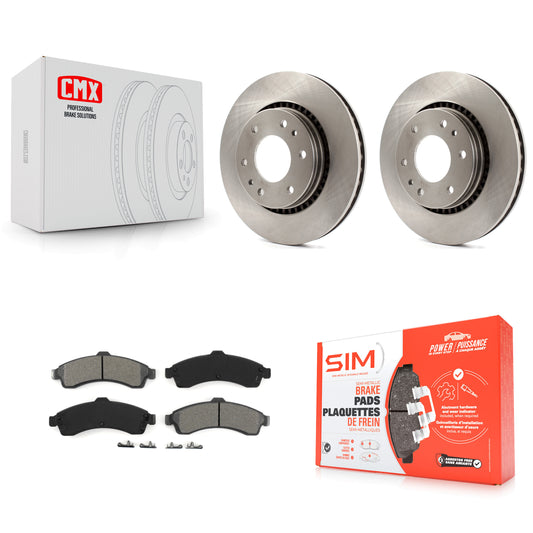 Disc Rotors and Semi-Metallic Brake Pads Kit-K8S-105068