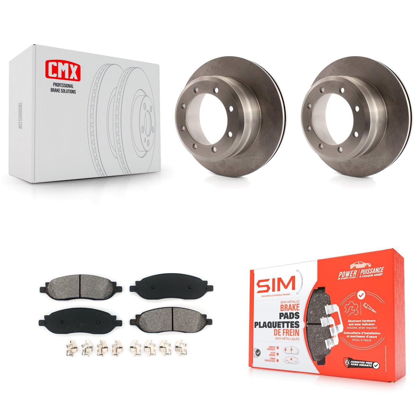 Disc Rotors and Semi-Metallic Brake Pads Kit-K8S-105117 Kit.bestparts.ca