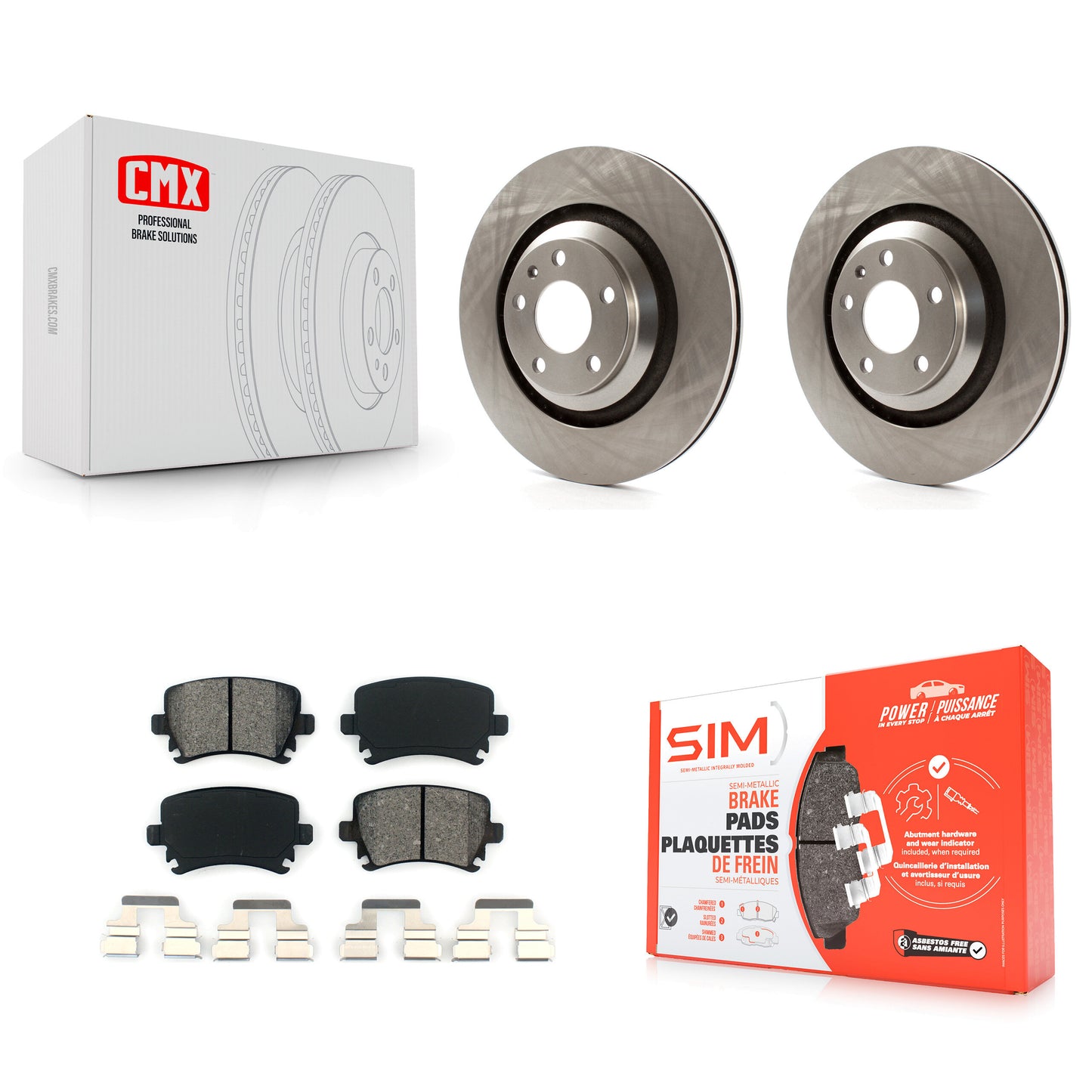 Disc Rotors and Semi-Metallic Brake Pads Kit-K8S-105124 Kit.bestparts.ca