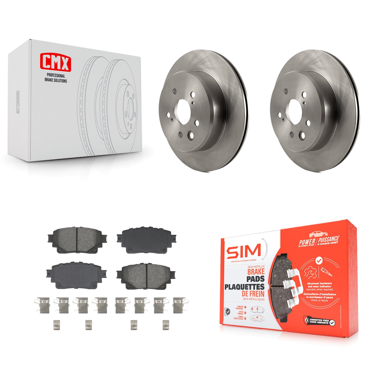 Disc Rotors and Semi-Metallic Brake Pads Kit-K8S-105126 Kit.bestparts.ca