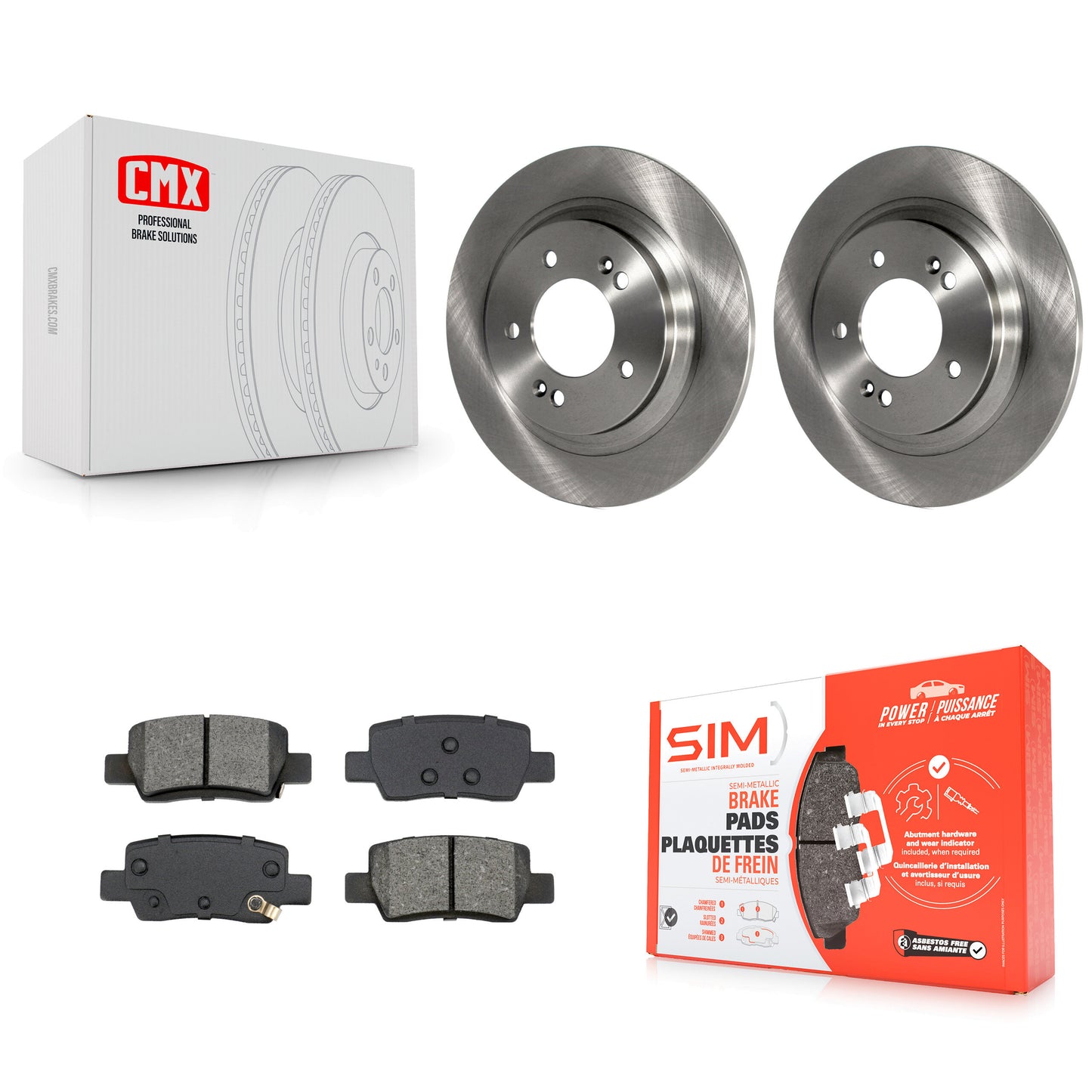 Disc Rotors and Semi-Metallic Brake Pads Kit-K8S-105127 Kit.bestparts.ca